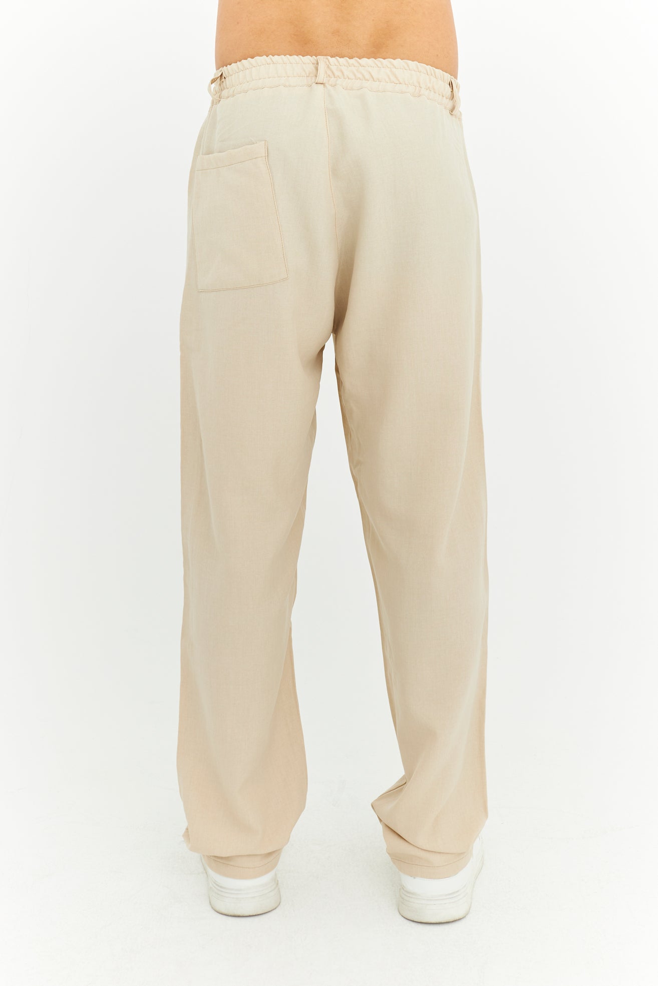 Baggy Fit Premium Keten pantolon