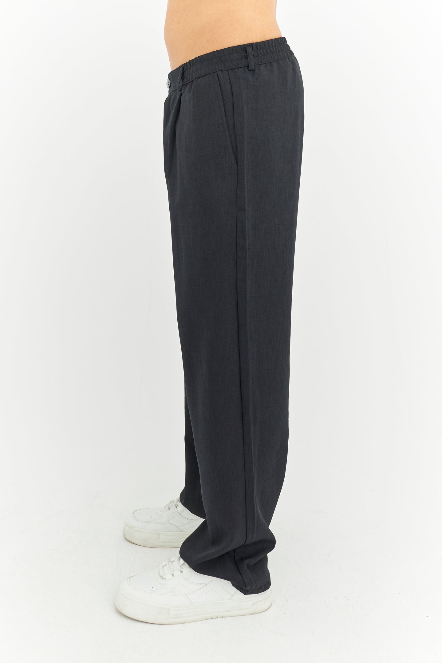 Baggy Fit Premium Keten pantolon