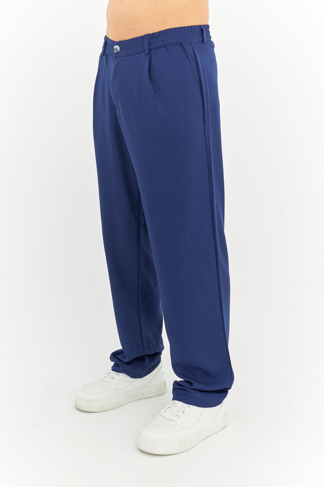 Baggy Fit Premium Keten pantolon