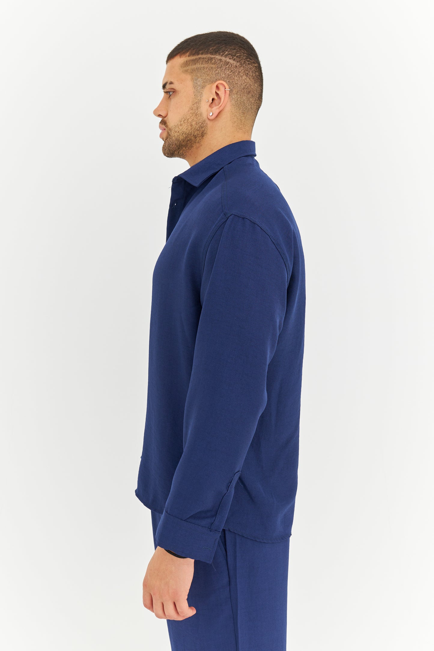 Oversize Pamuklu Keten Gömlek