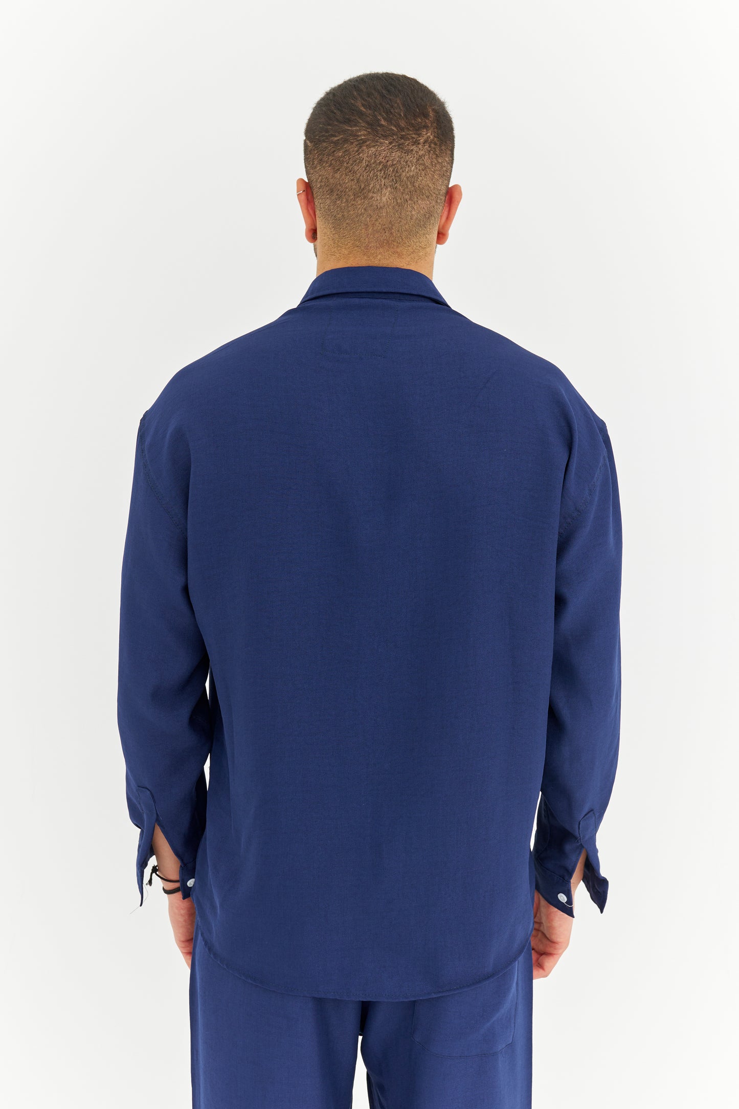 Oversize Pamuklu Keten Gömlek