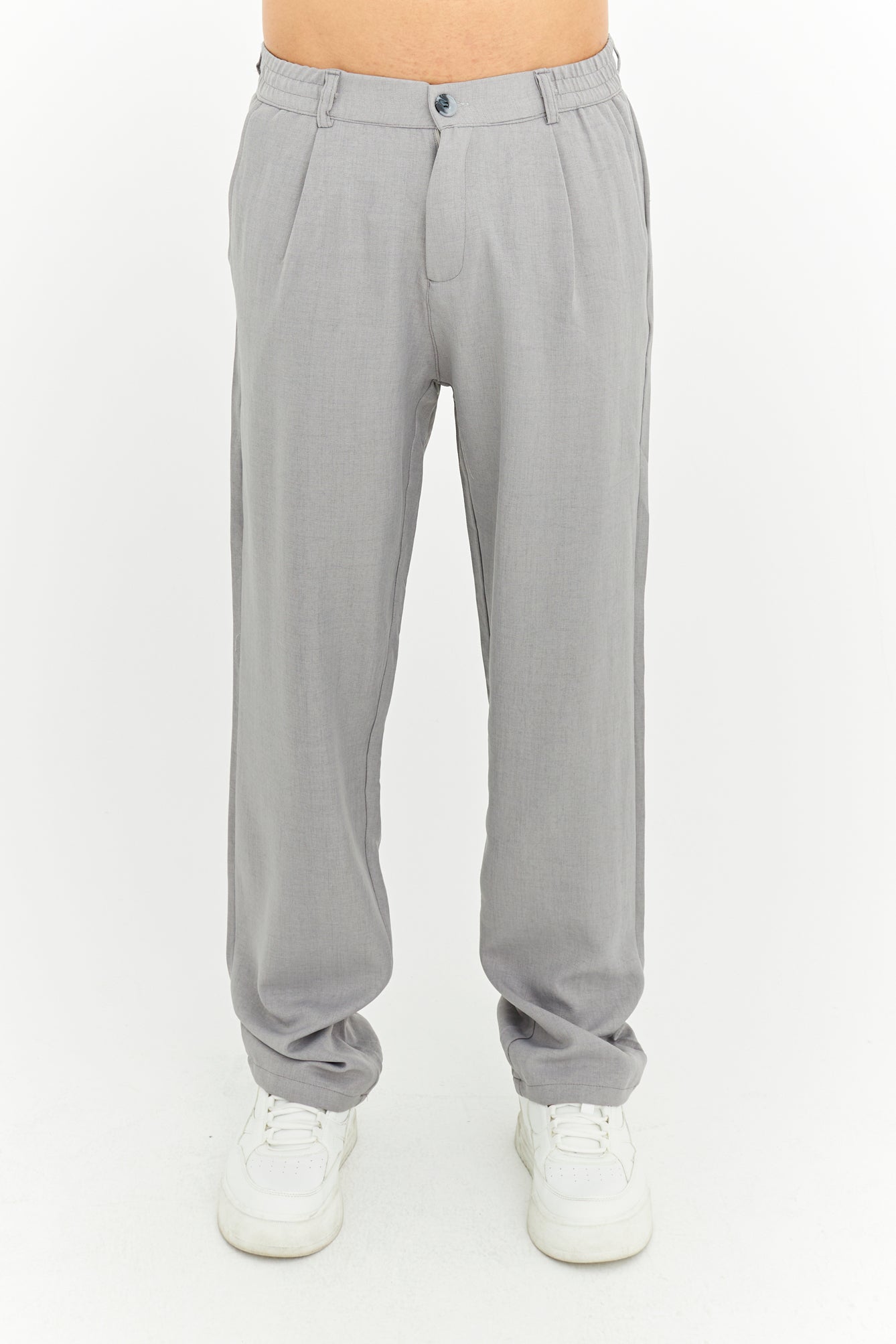 Baggy Fit Premium Keten pantolon