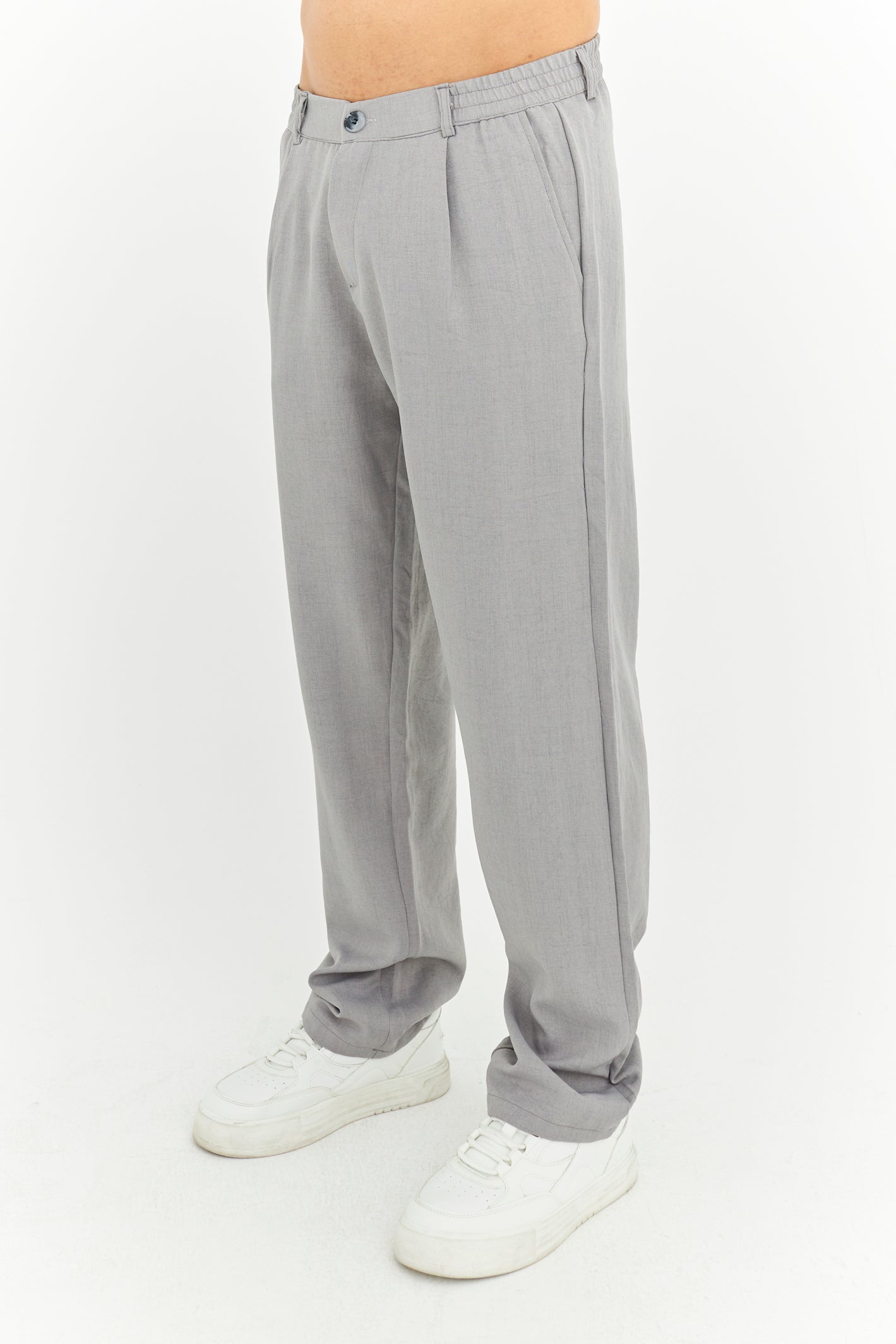 Baggy Fit Premium Keten pantolon