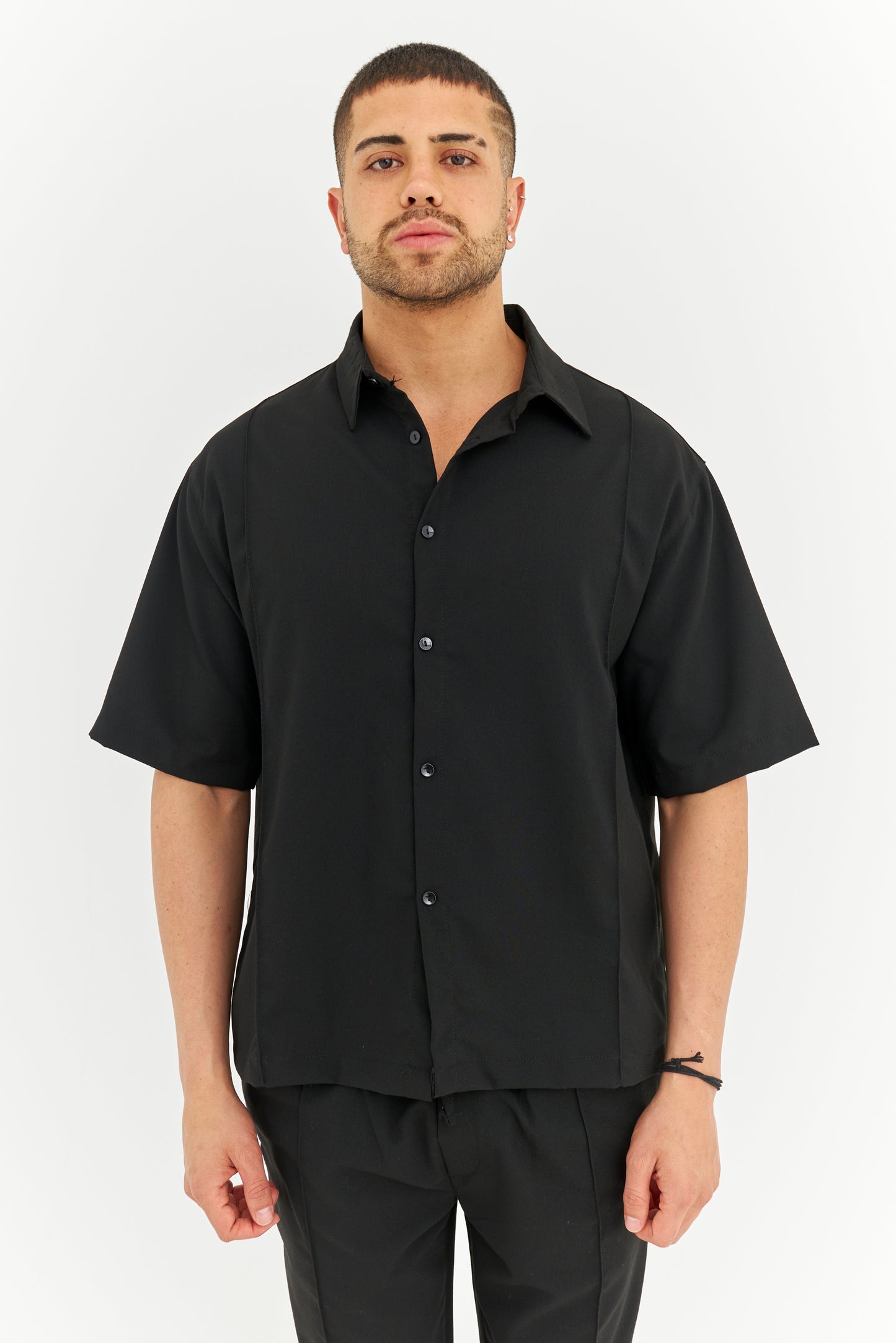 Biye Detay Pamuklu Kumaş Gömlek