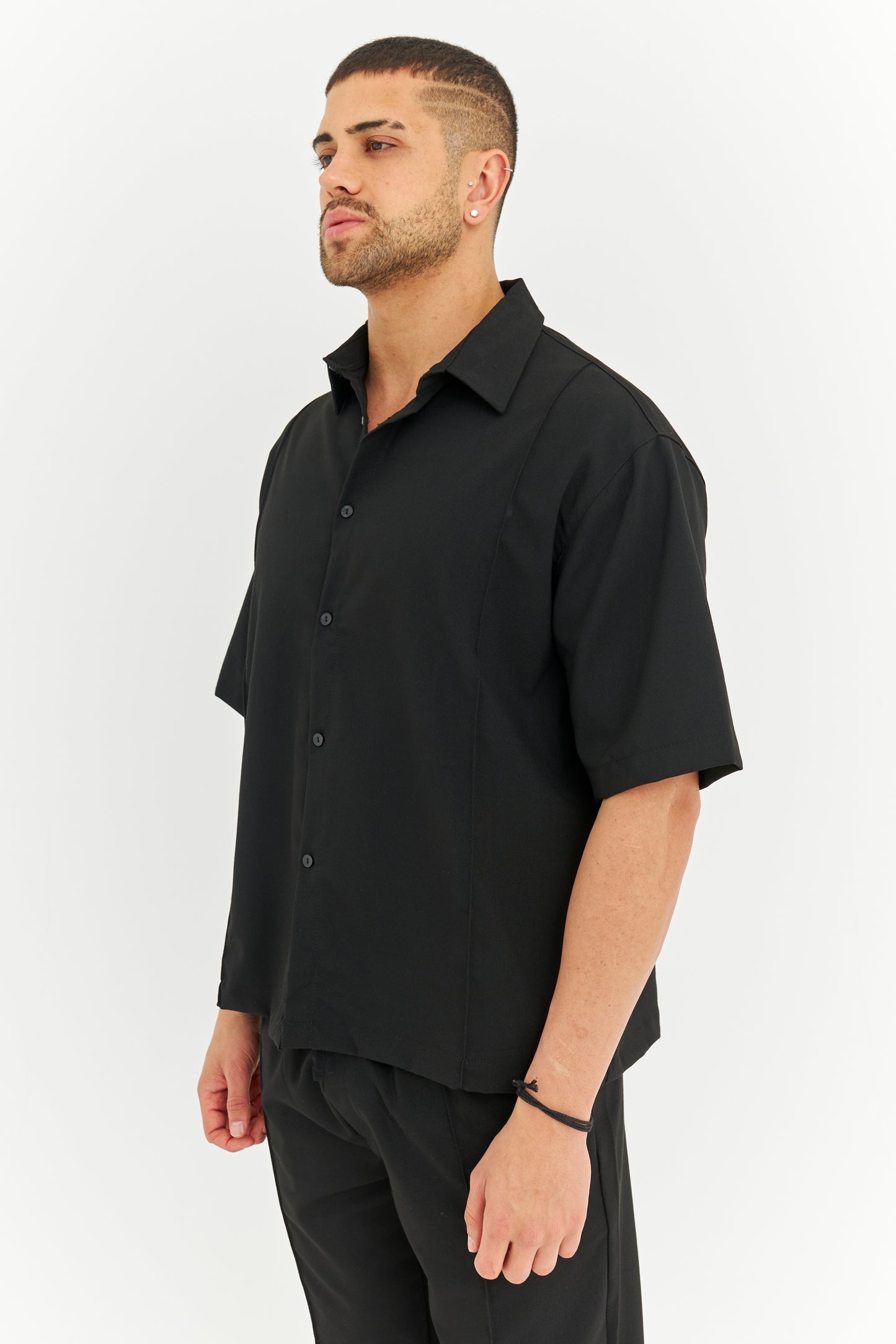 Biye Detay Pamuklu Kumaş Gömlek