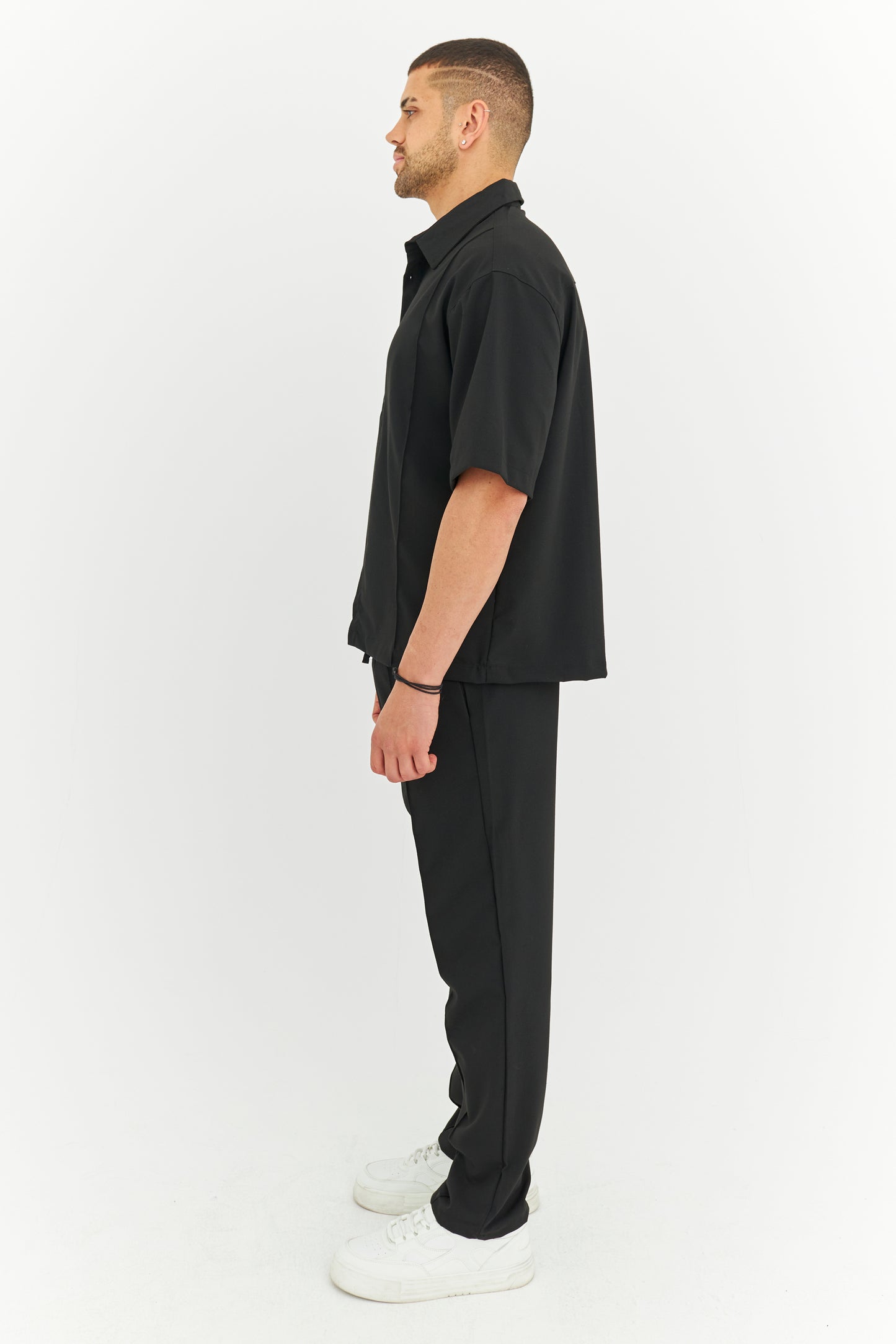 Biye Detay Pamuklu Kumaş Gömlek