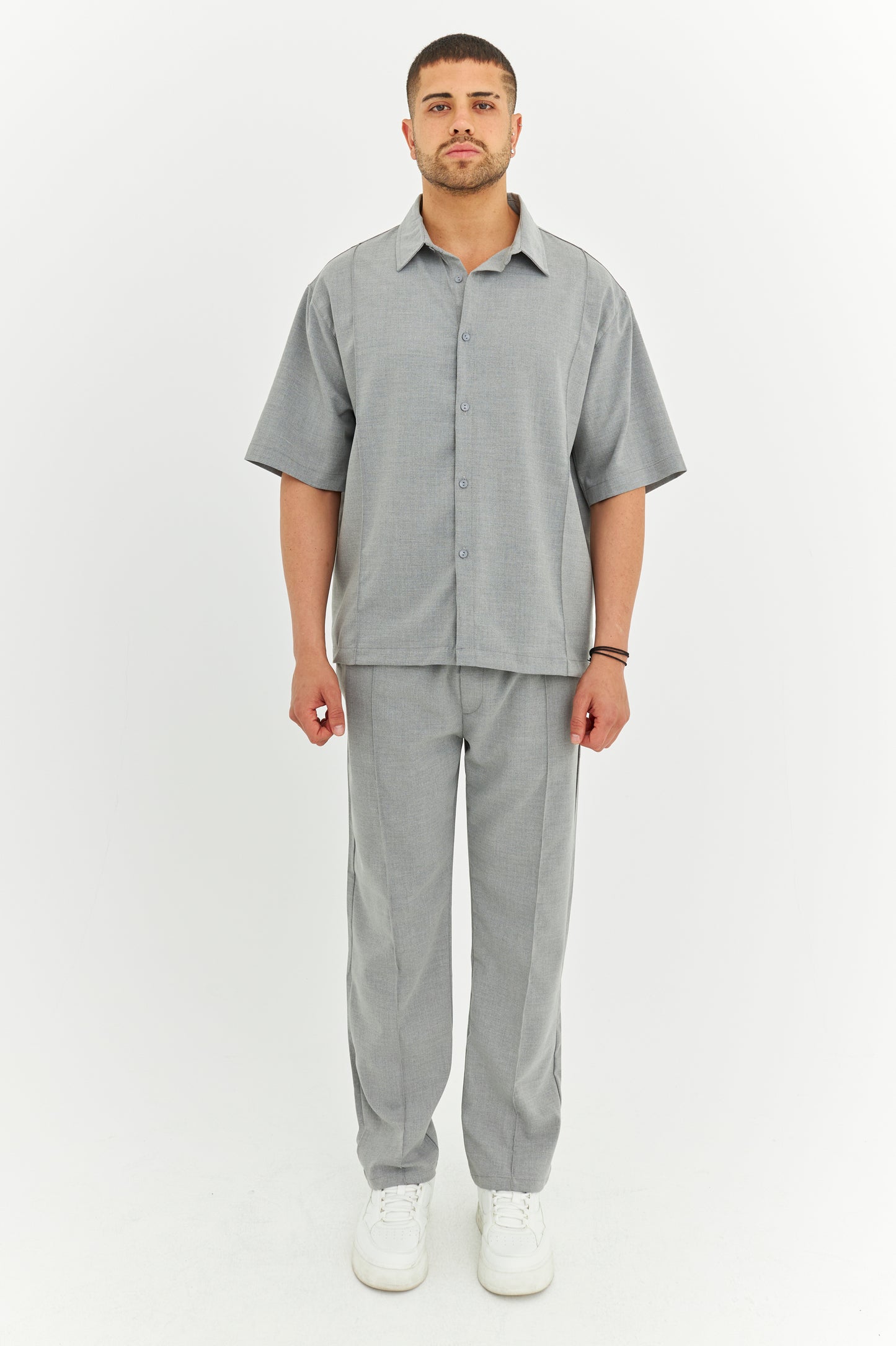 Biye Detay Pamuklu Kumaş Gömlek