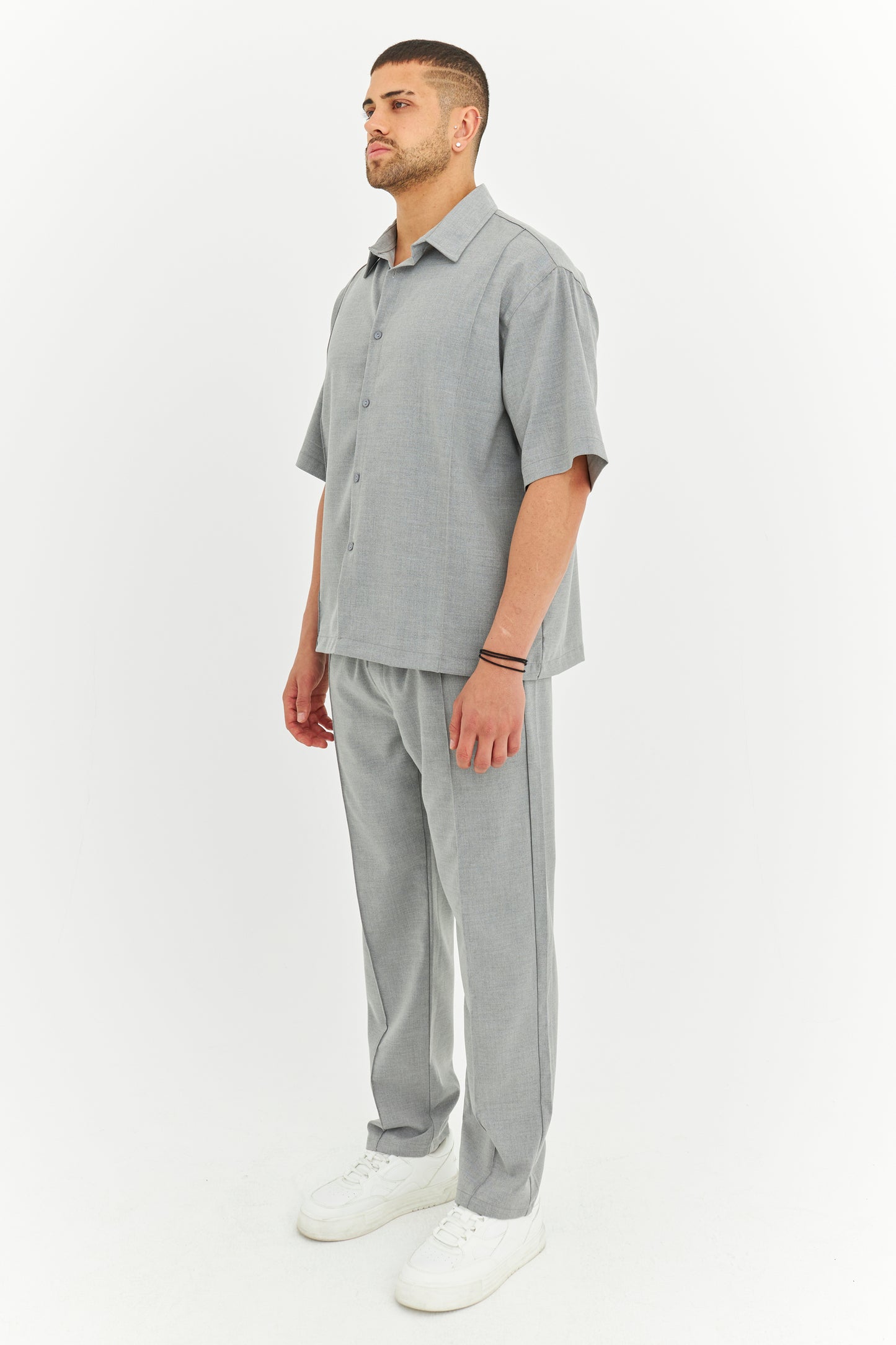 Biye Detay Pamuklu Kumaş Gömlek