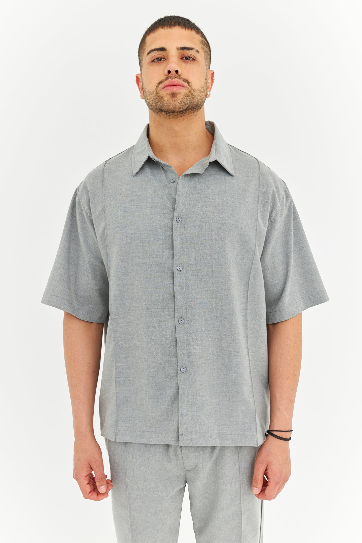 Biye Detay Pamuklu Kumaş Gömlek