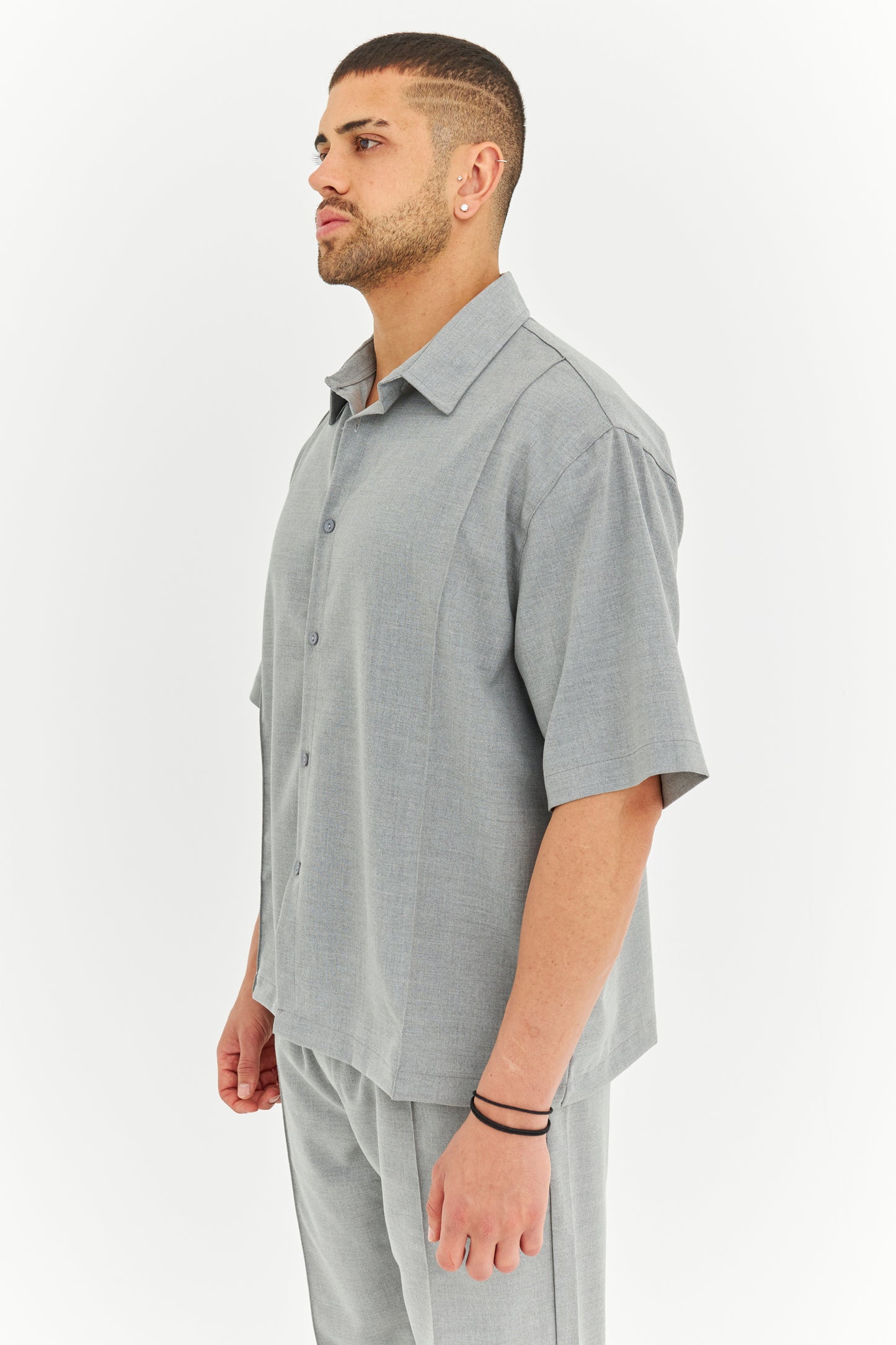 Biye Detay Pamuklu Kumaş Gömlek