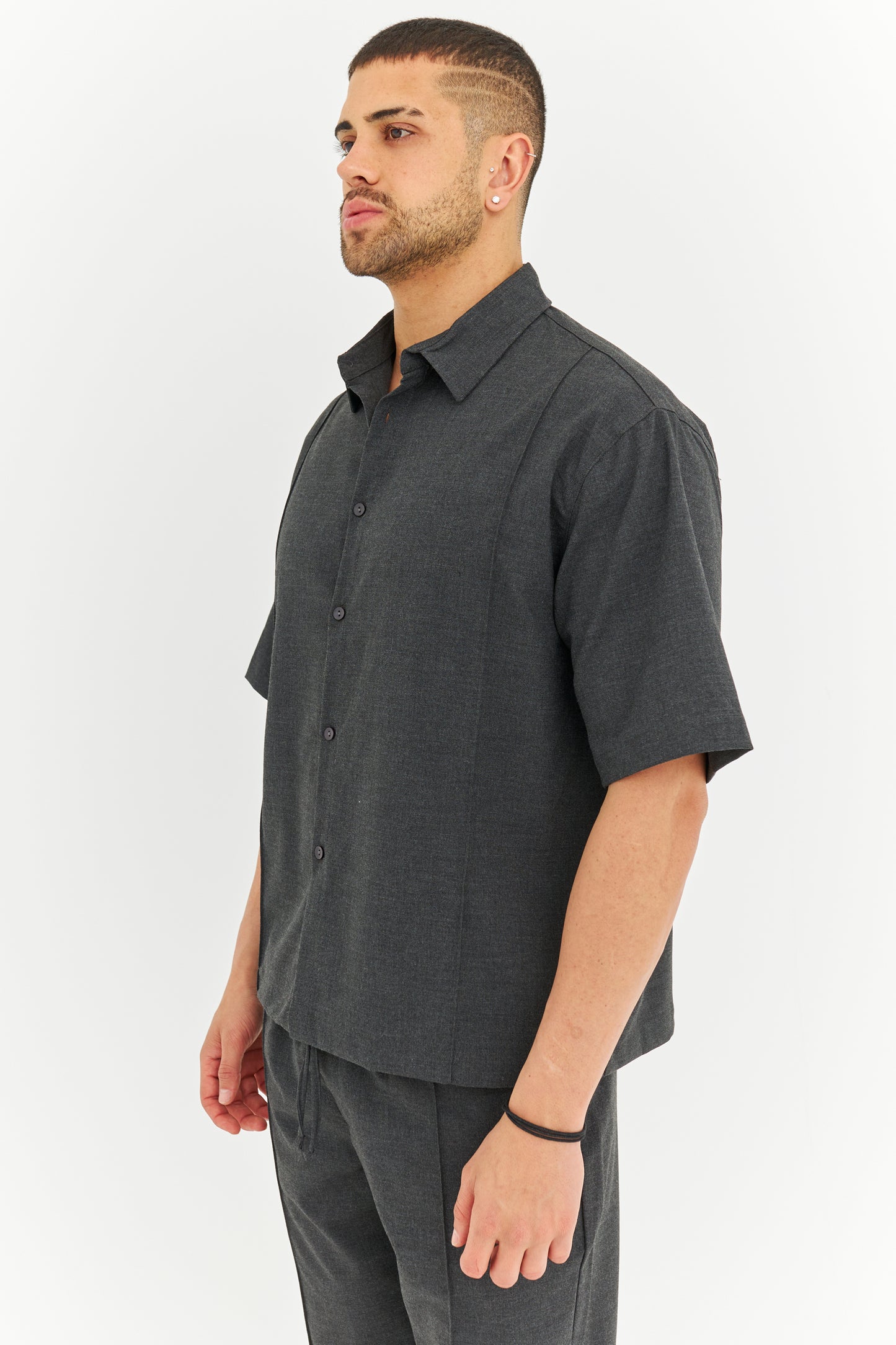 Biye Detay Pamuklu Kumaş Gömlek