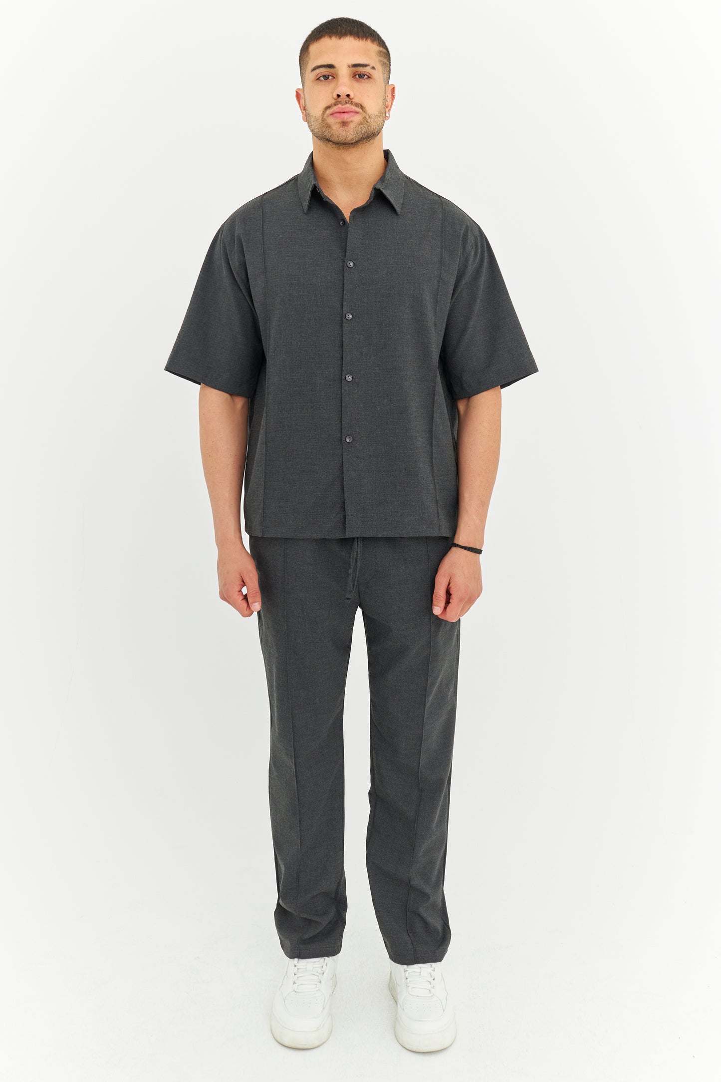 Biye Detay Pamuklu Kumaş Gömlek