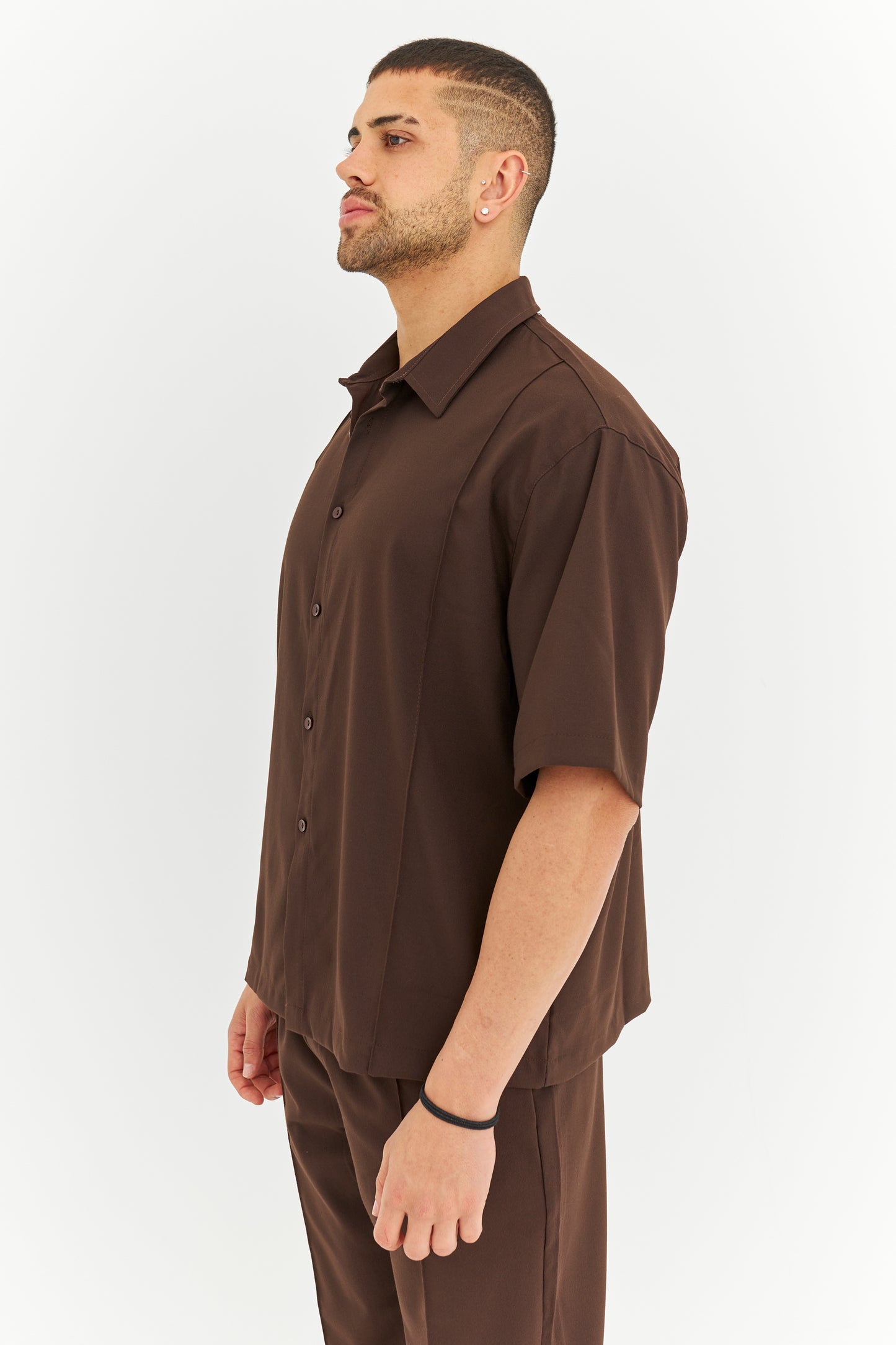 Biye Detay Pamuklu Kumaş Gömlek