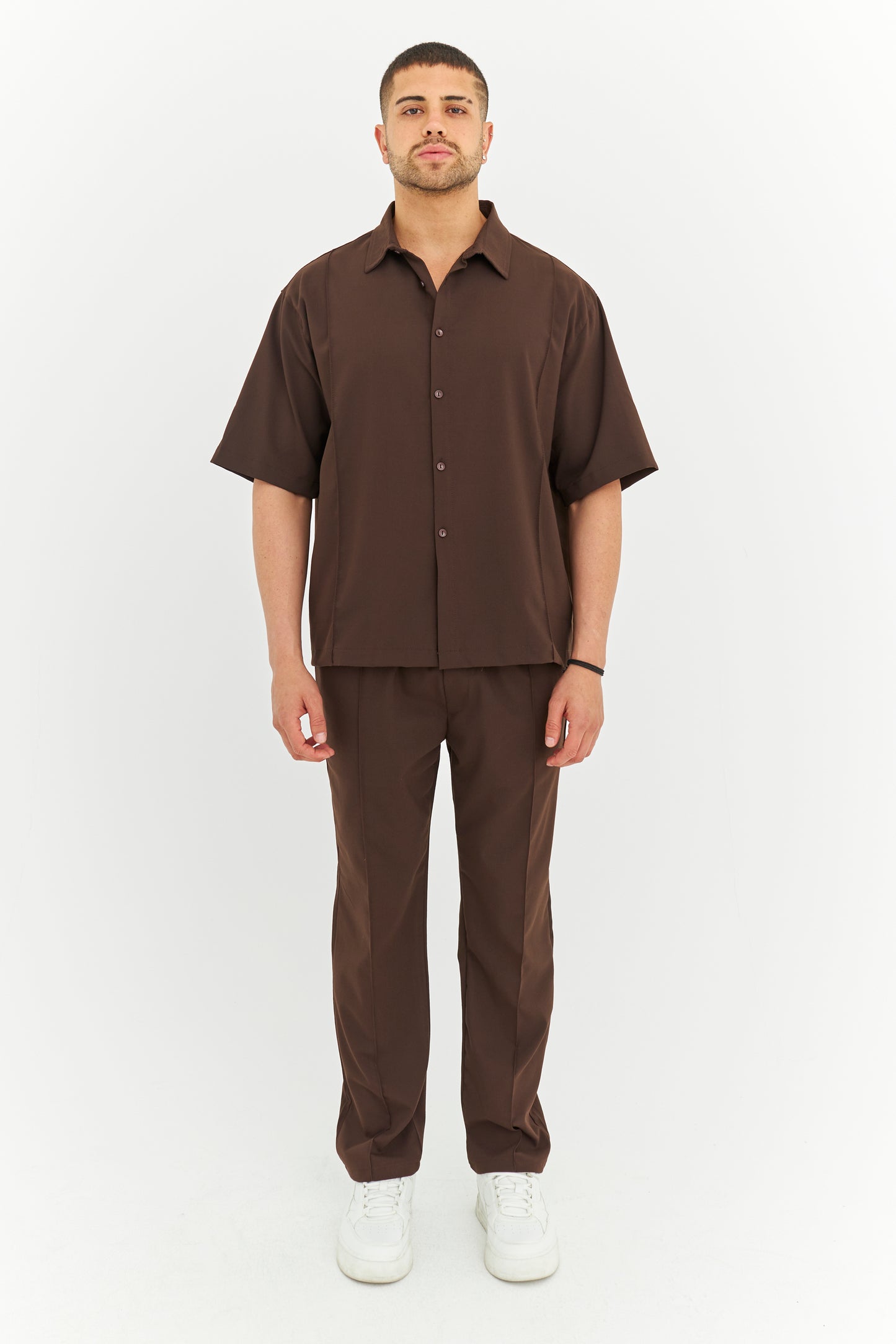 Biye Detay Pamuklu Kumaş Gömlek