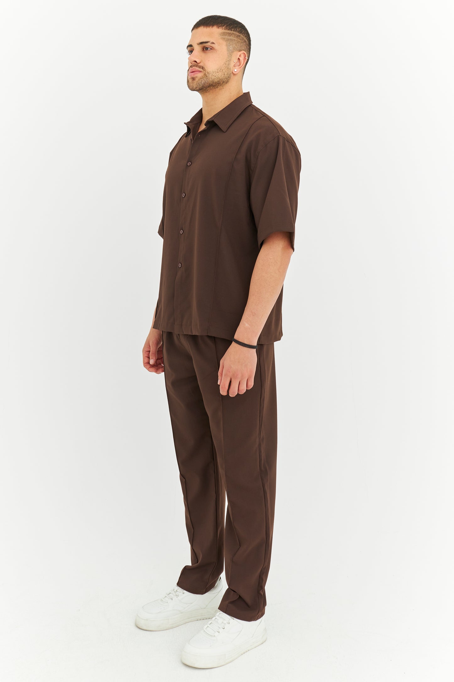 Biye Detay Pamuklu Kumaş Gömlek