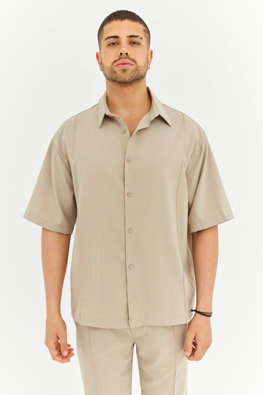 Biye Detay Pamuklu Kumaş Gömlek