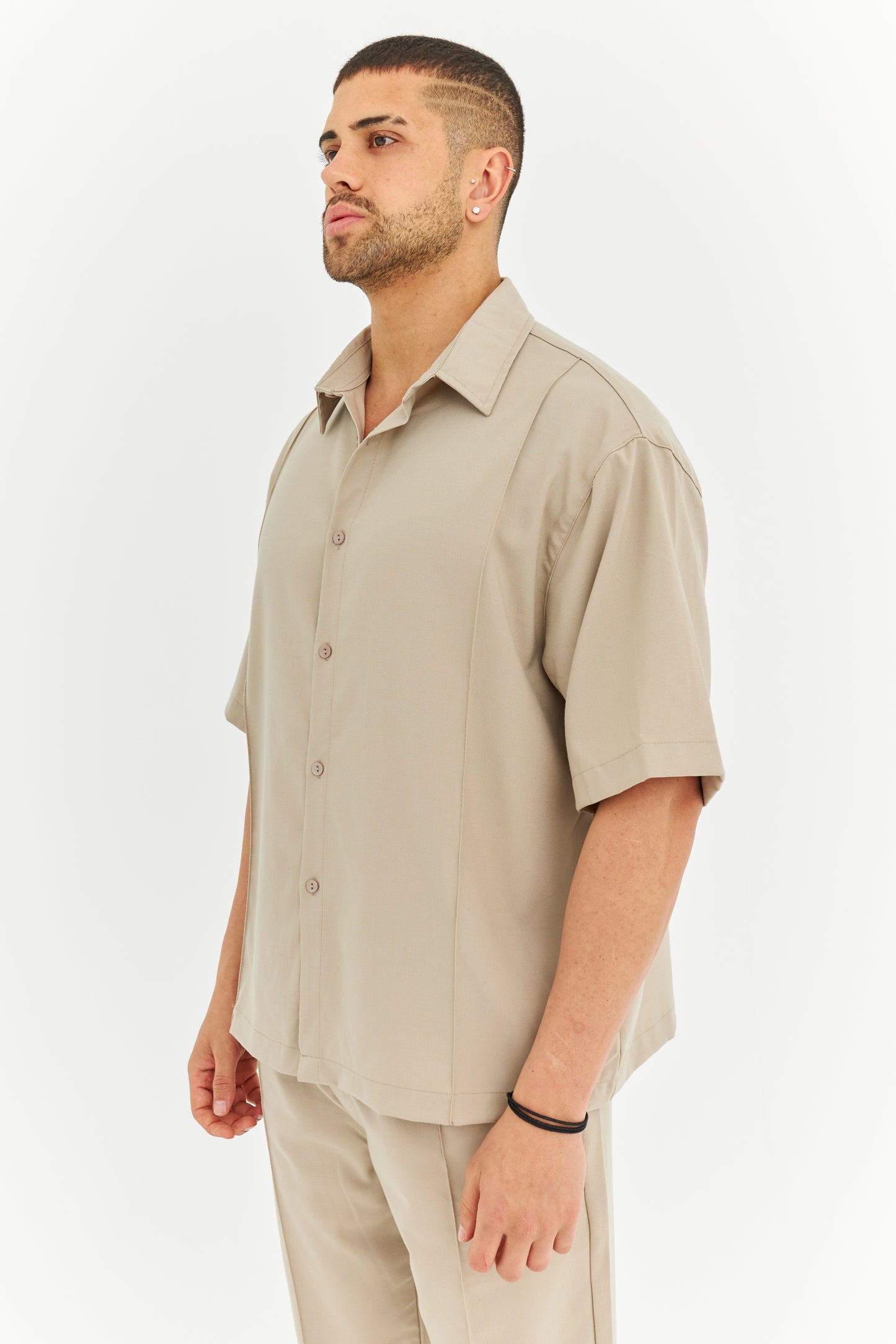 Biye Detay Pamuklu Kumaş Gömlek