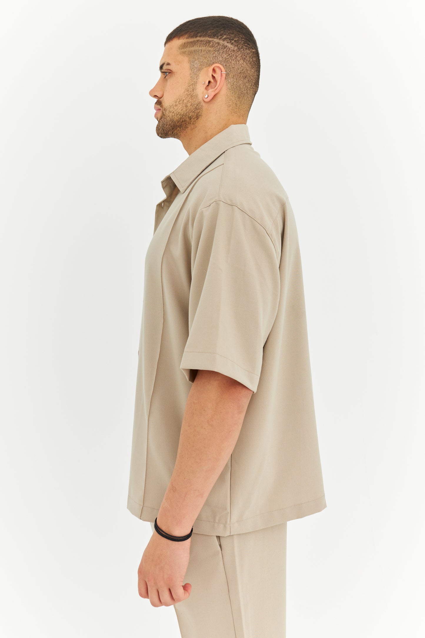 Biye Detay Pamuklu Kumaş Gömlek