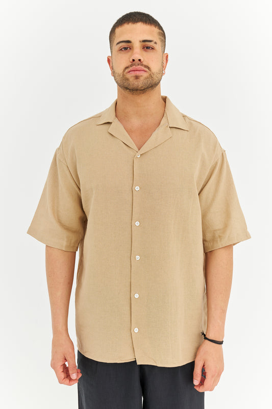 Dokuma Kumaş Kısa Kol Gömlek