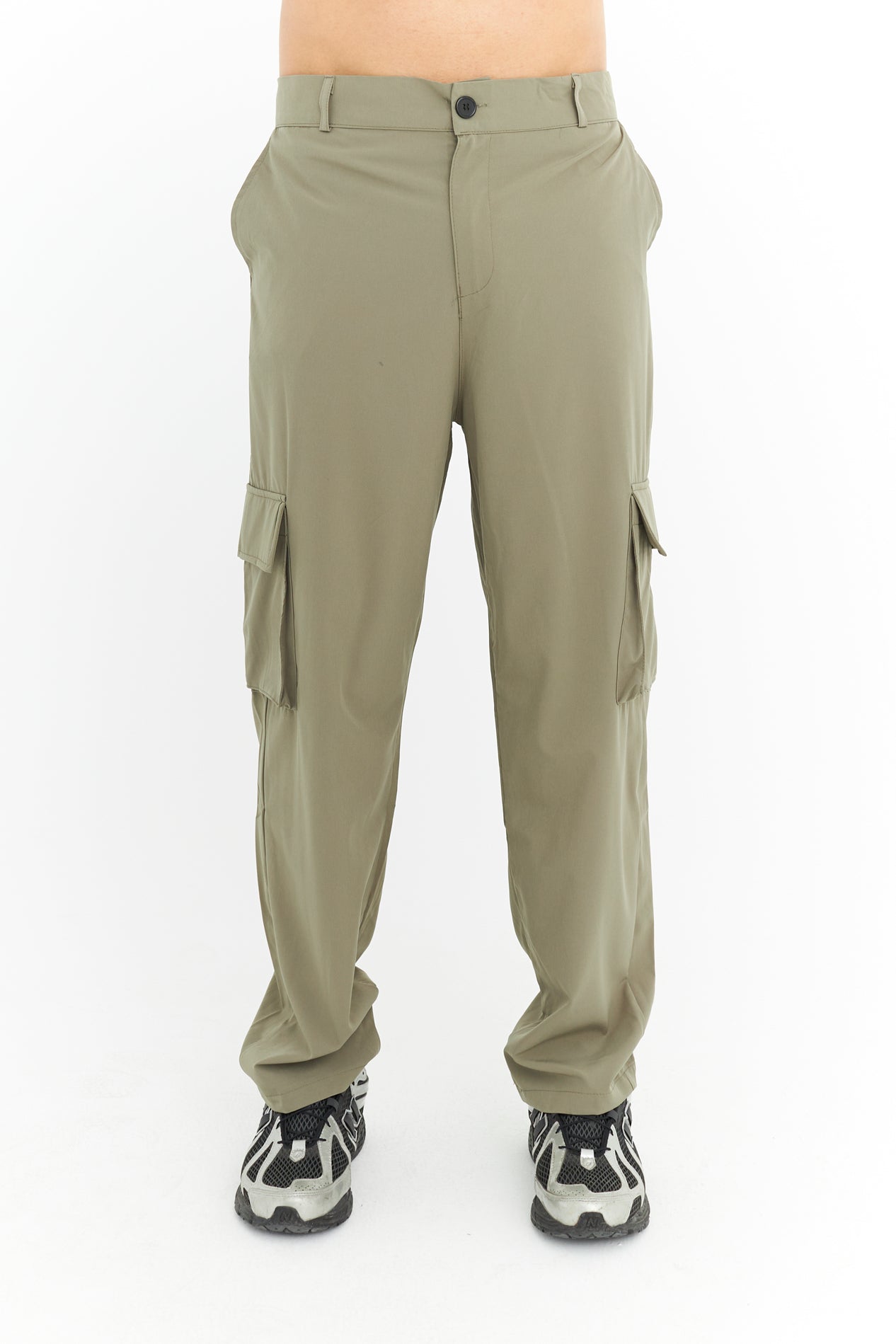 Premium Likralı Kargo Cep Kumaş Pantolon