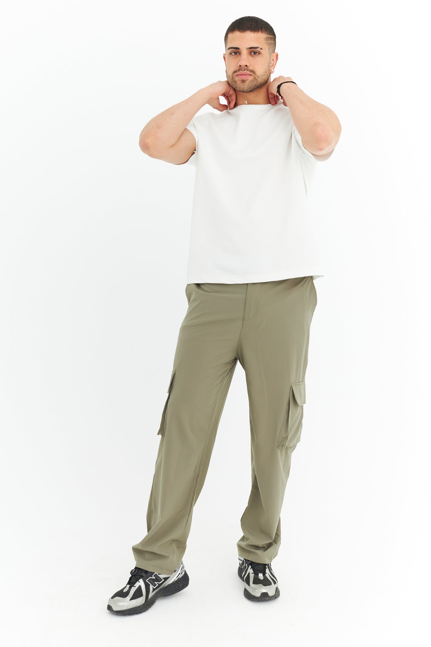 Premium Likralı Kargo Cep Kumaş Pantolon