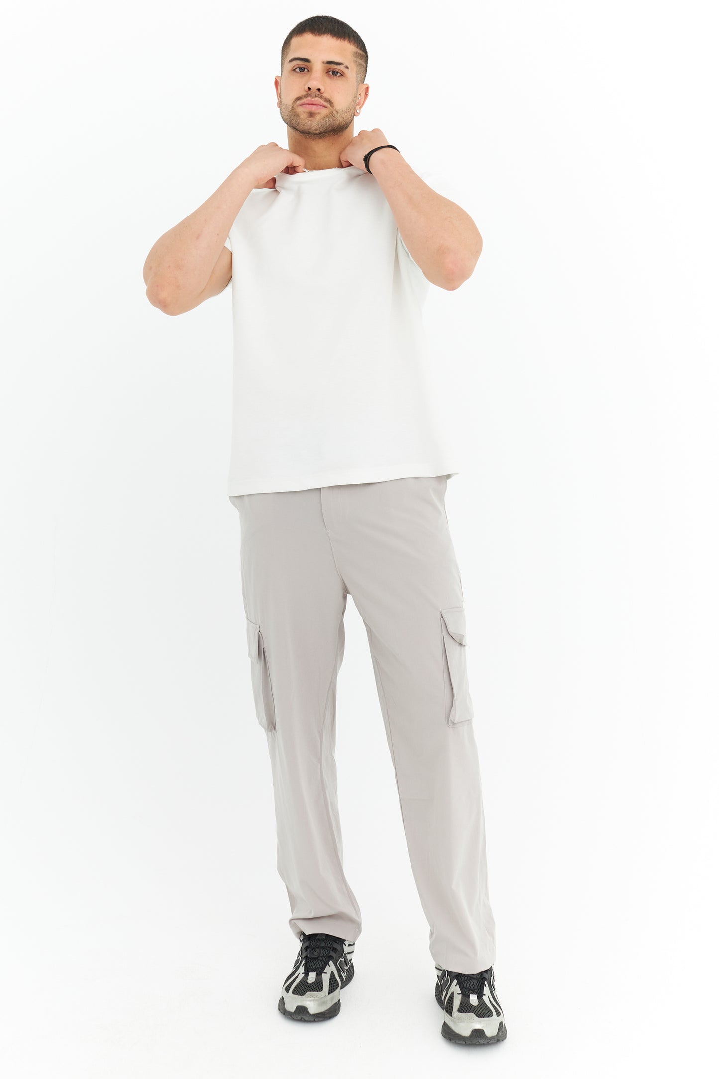 Premium Likralı Kargo Cep Kumaş Pantolon