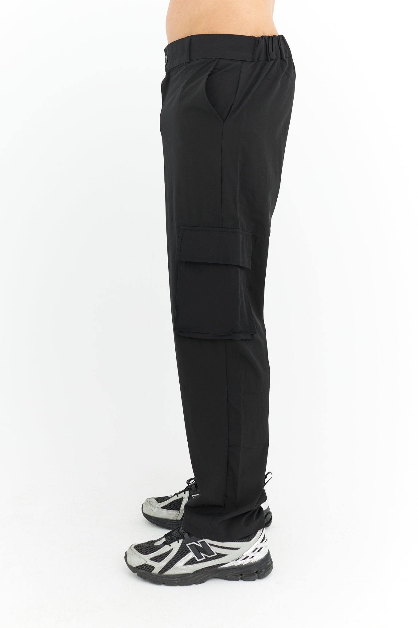 Premium Likralı Kargo Cep Kumaş Pantolon