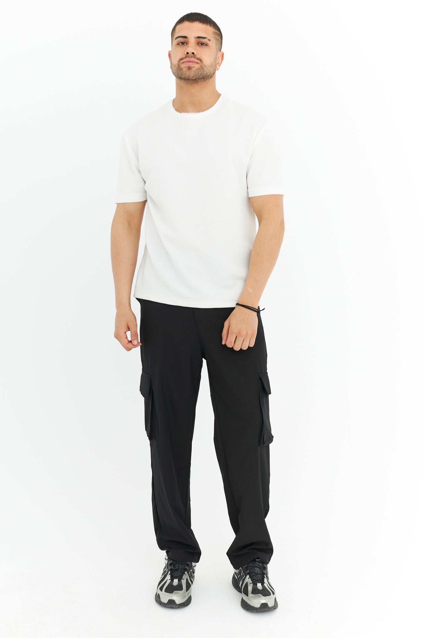 Premium Likralı Kargo Cep Kumaş Pantolon