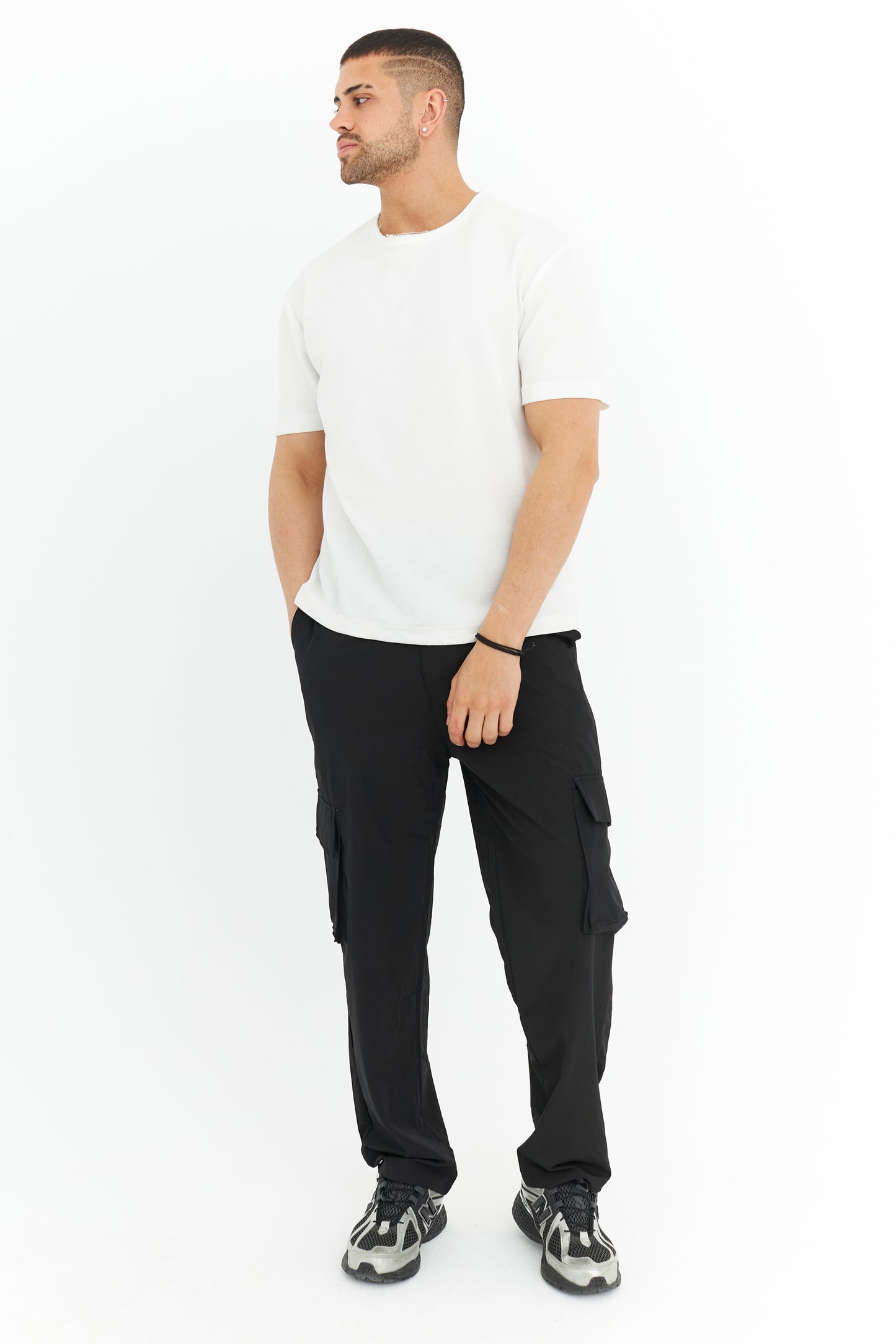 Premium Likralı Kargo Cep Kumaş Pantolon