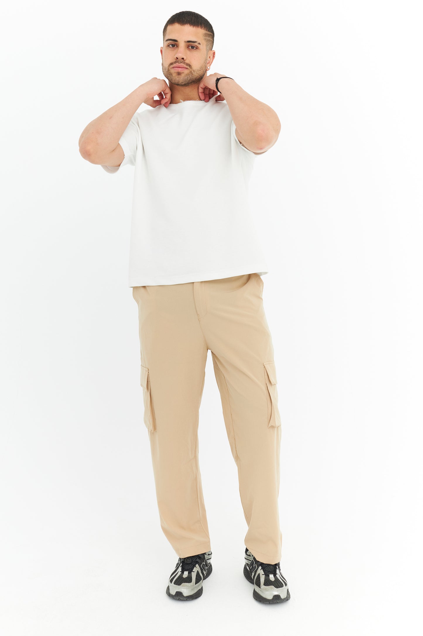 Premium Likralı Kargo Cep Kumaş Pantolon