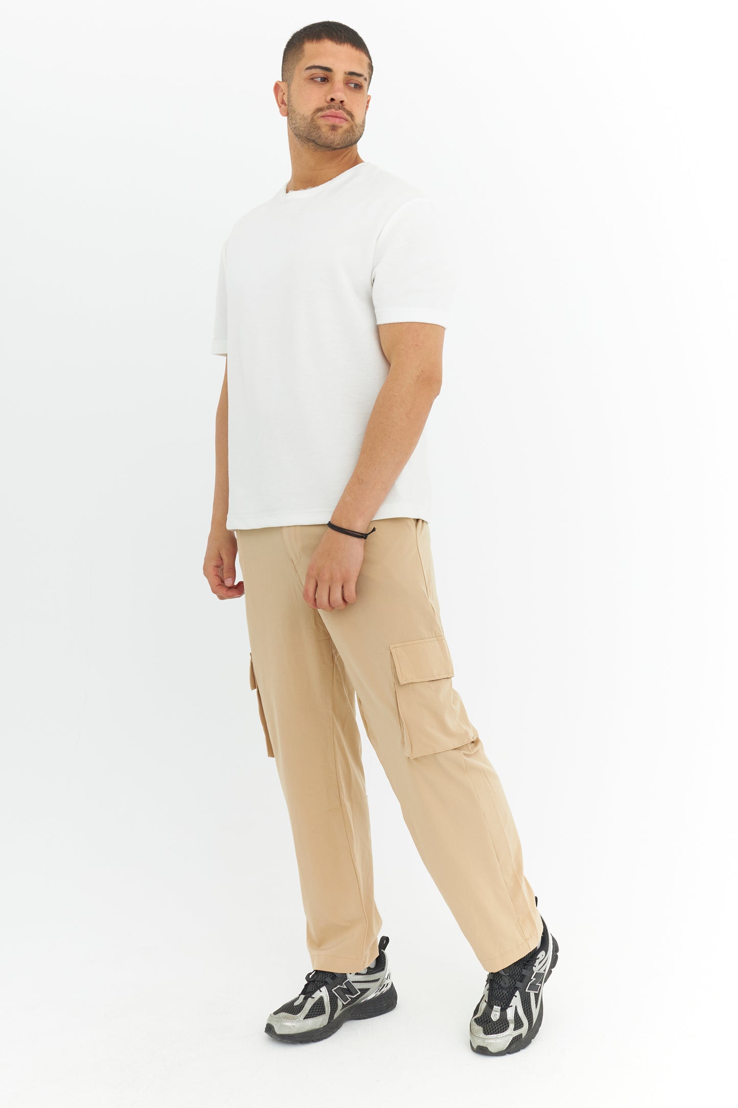 Premium Likralı Kargo Cep Kumaş Pantolon