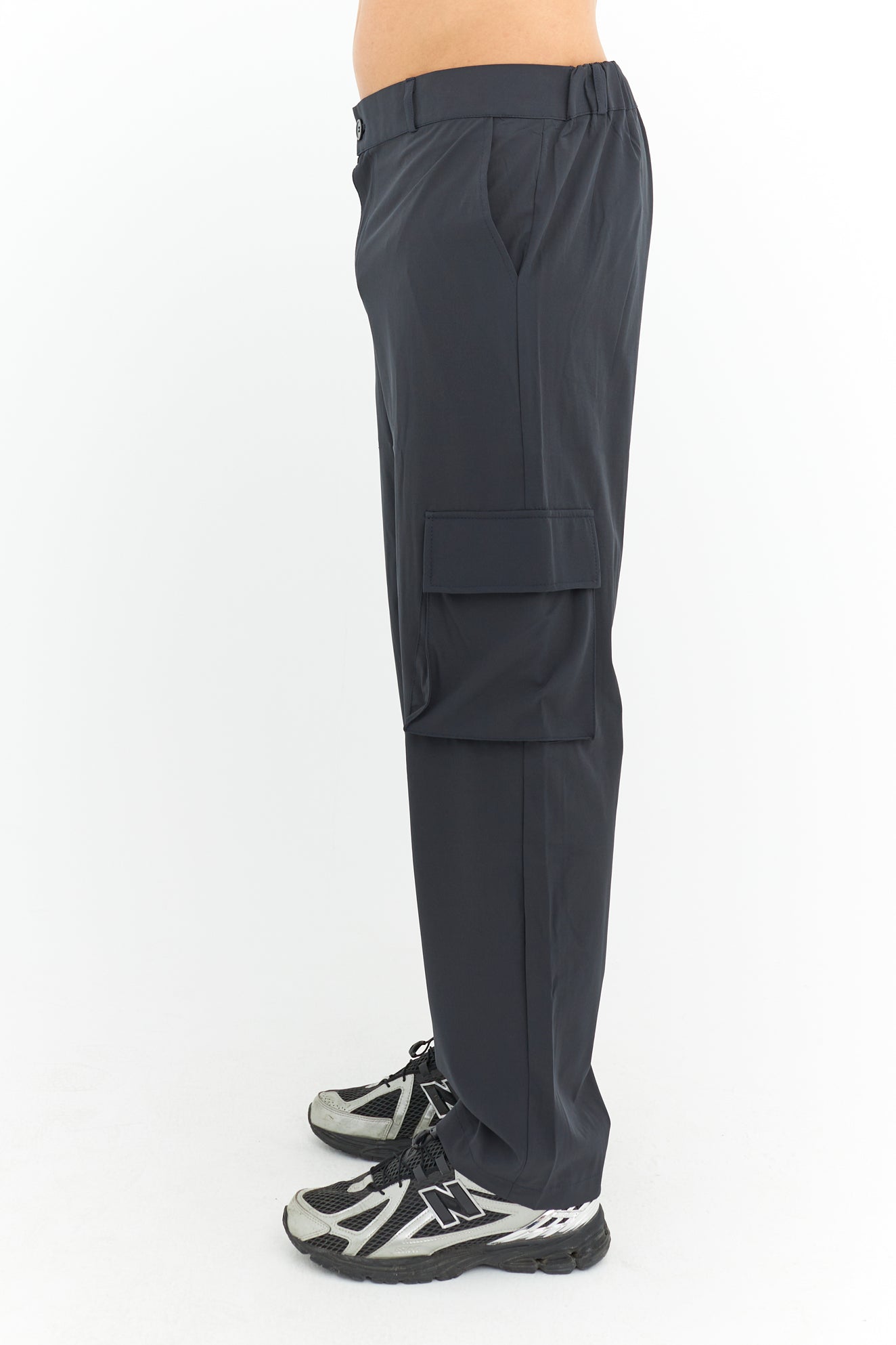 Premium Likralı Kargo Cep Kumaş Pantolon