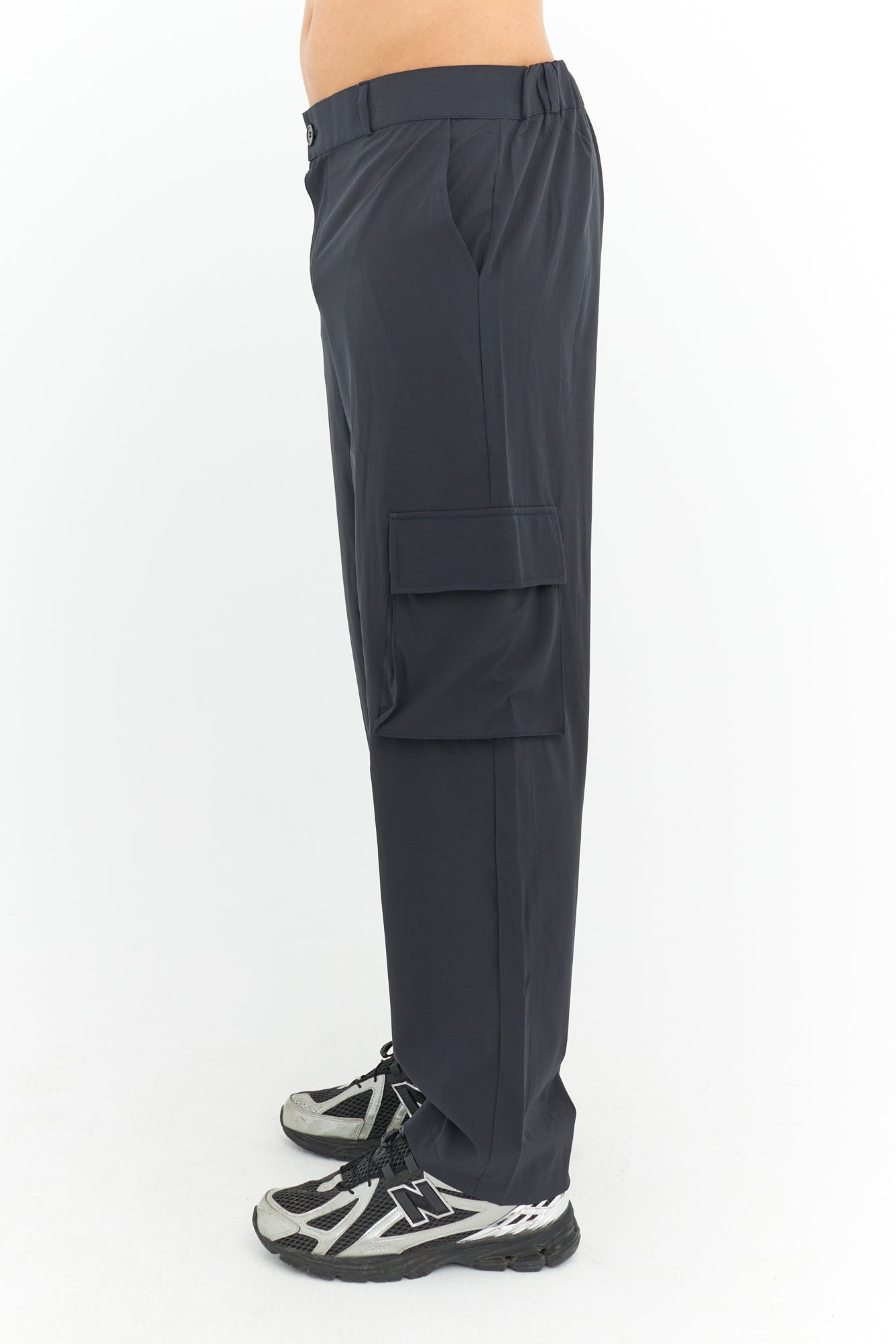 Premium Likralı Kargo Cep Kumaş Pantolon