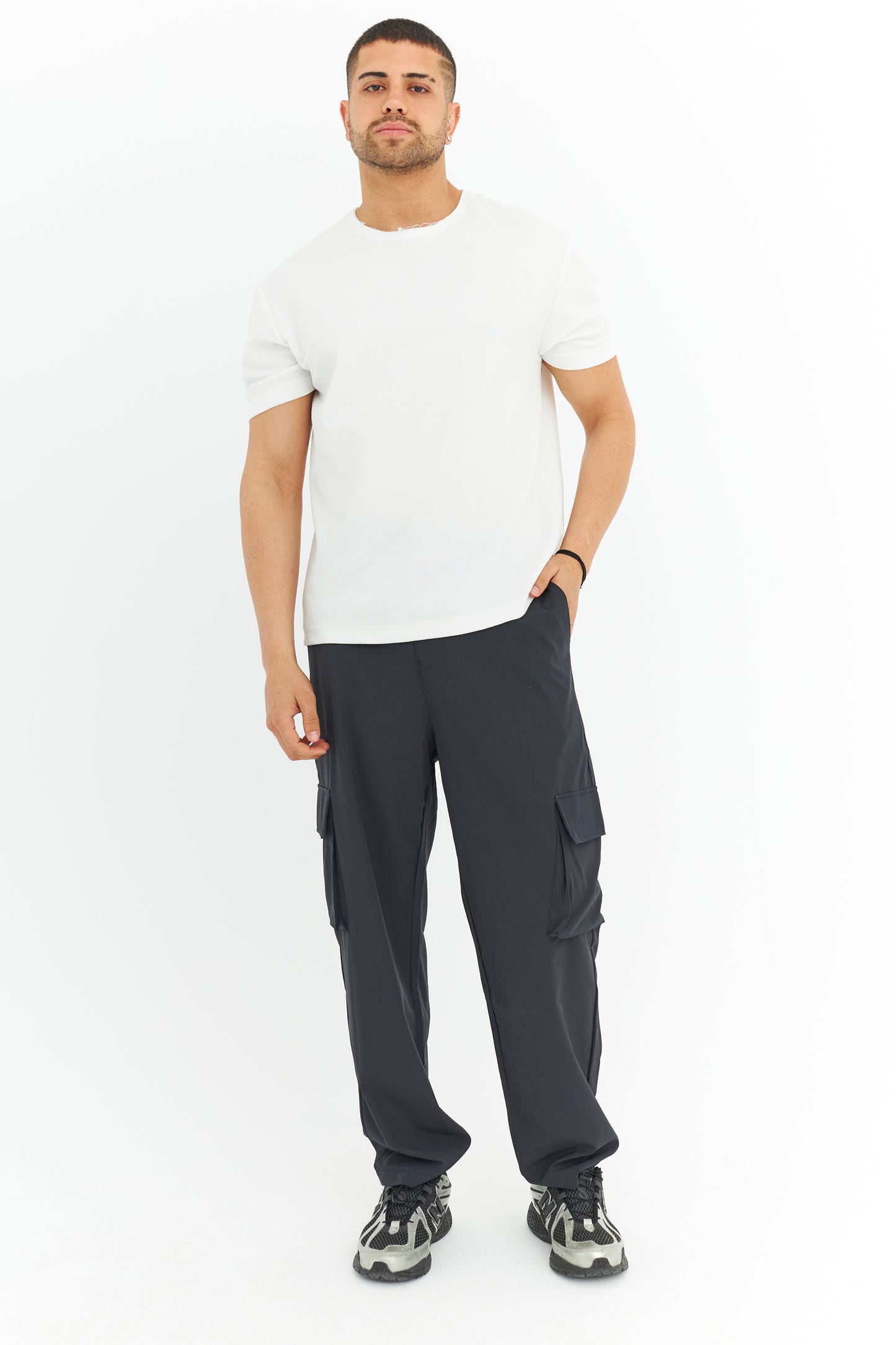 Premium Likralı Kargo Cep Kumaş Pantolon