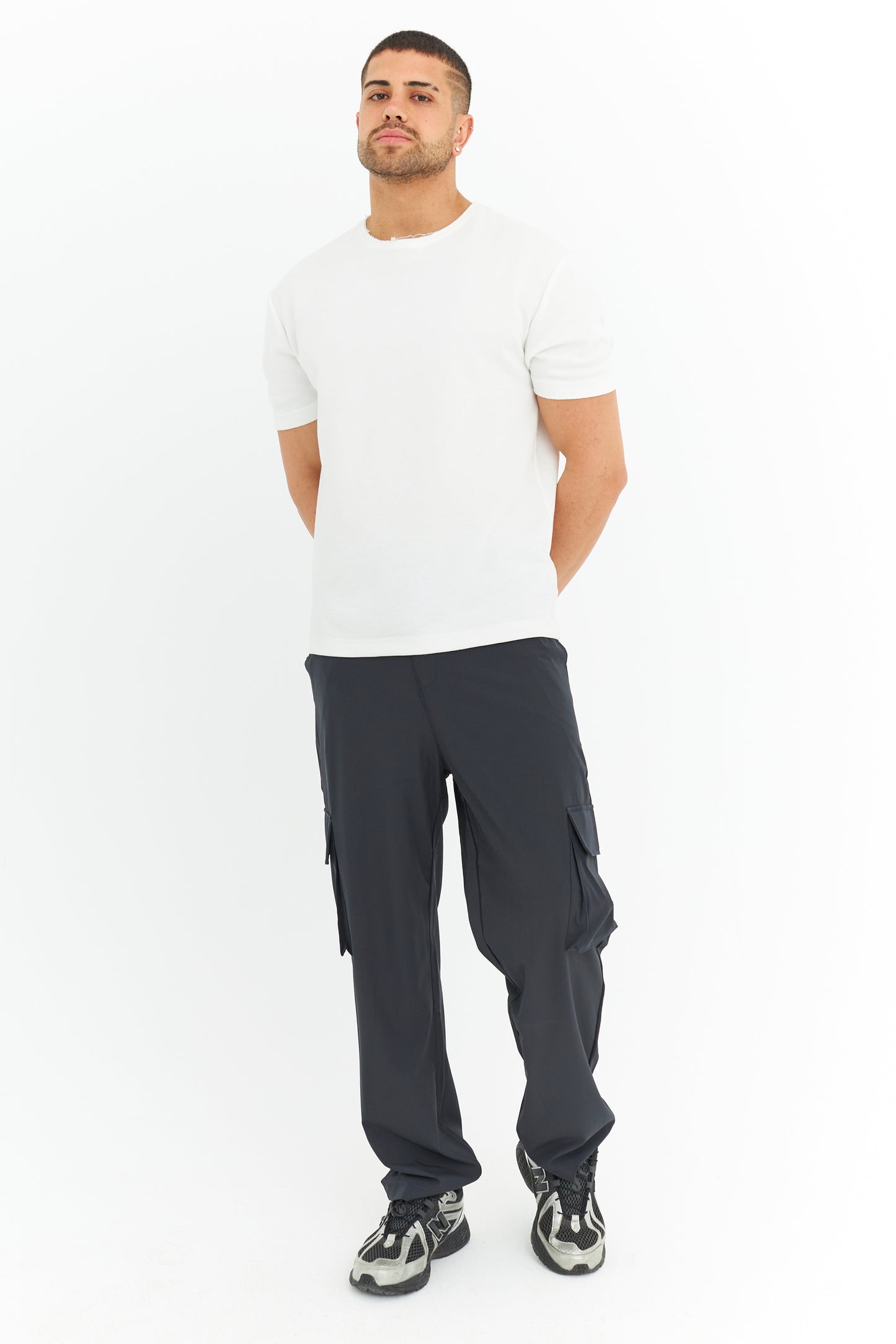 Premium Likralı Kargo Cep Kumaş Pantolon