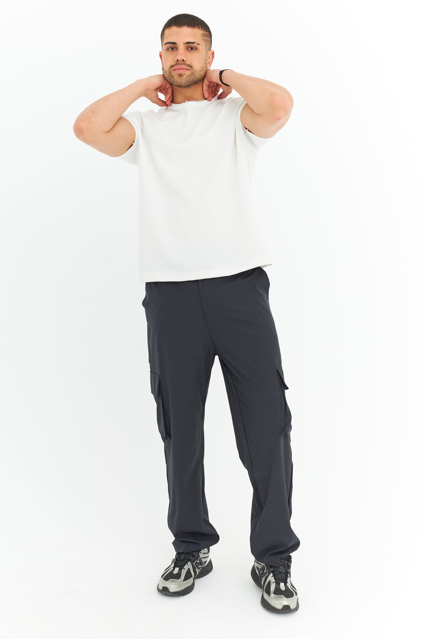 Premium Likralı Kargo Cep Kumaş Pantolon