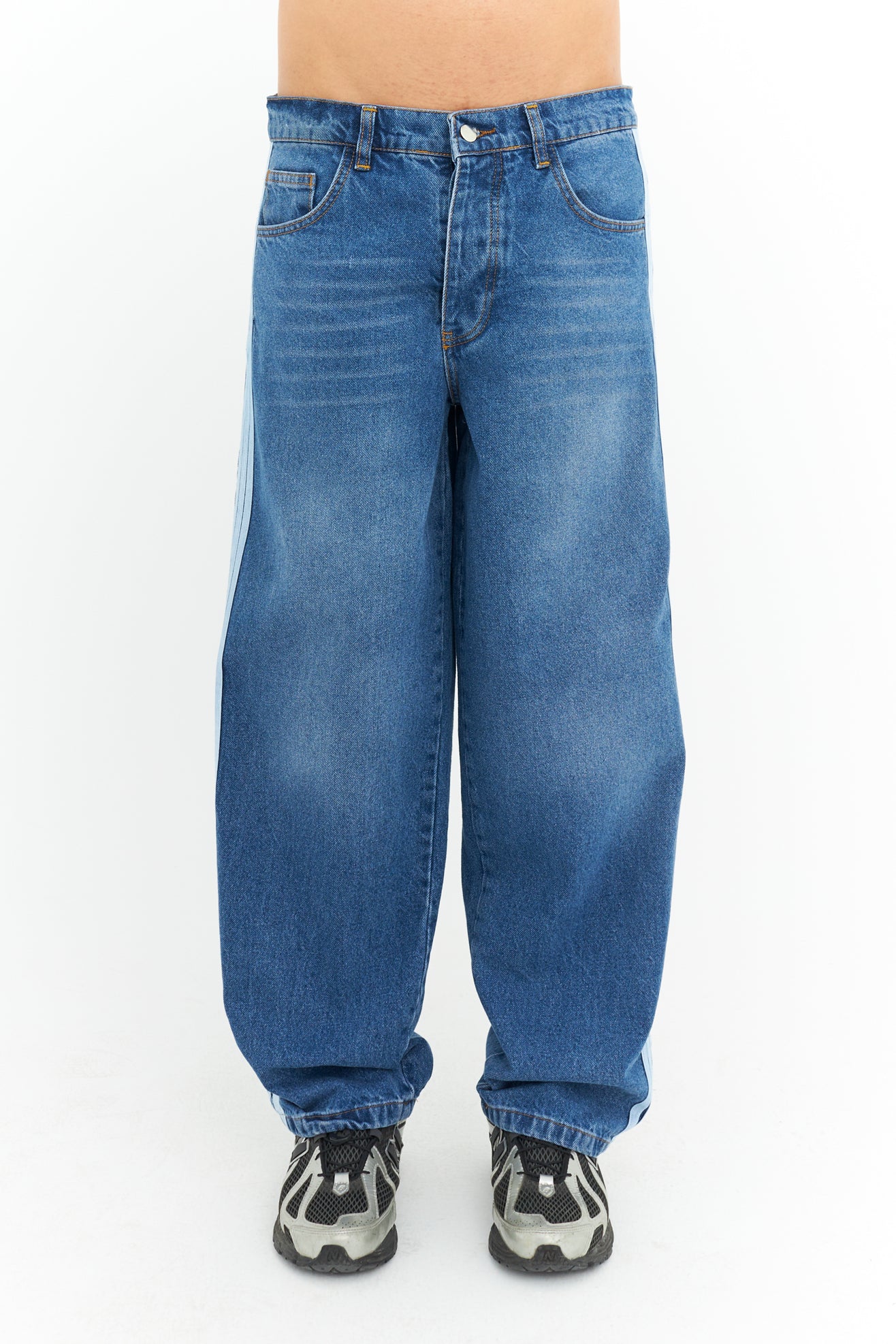 Şerit Detay Premium Baggy Kot Pantolon