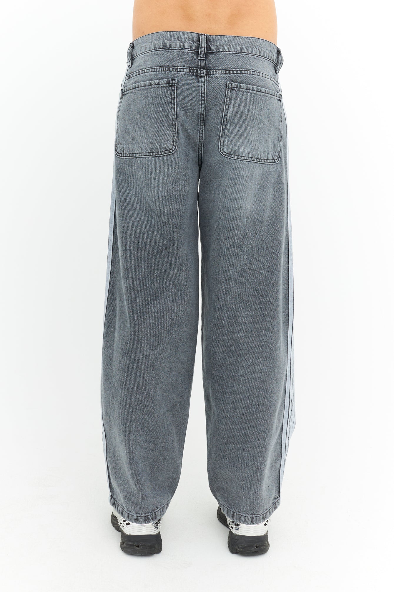 Şerit Detay Premium Baggy Kot Pantolon