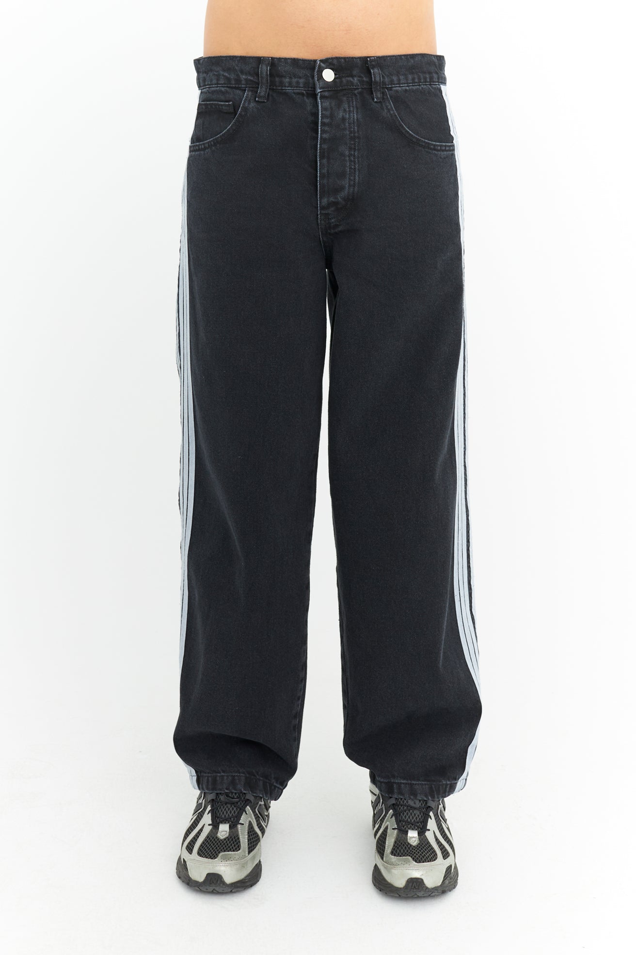 Şerit Detay Premium Baggy Kot Pantolon