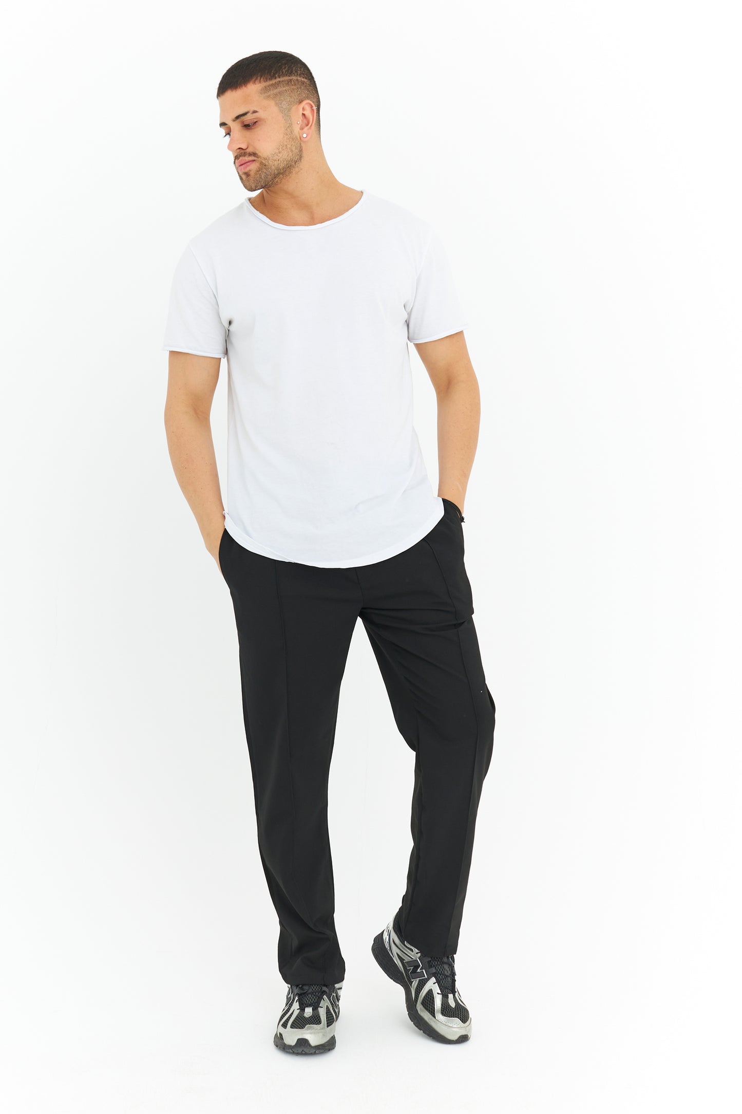 Biye Detay Regular Fit Basic Kumaş Pantolon