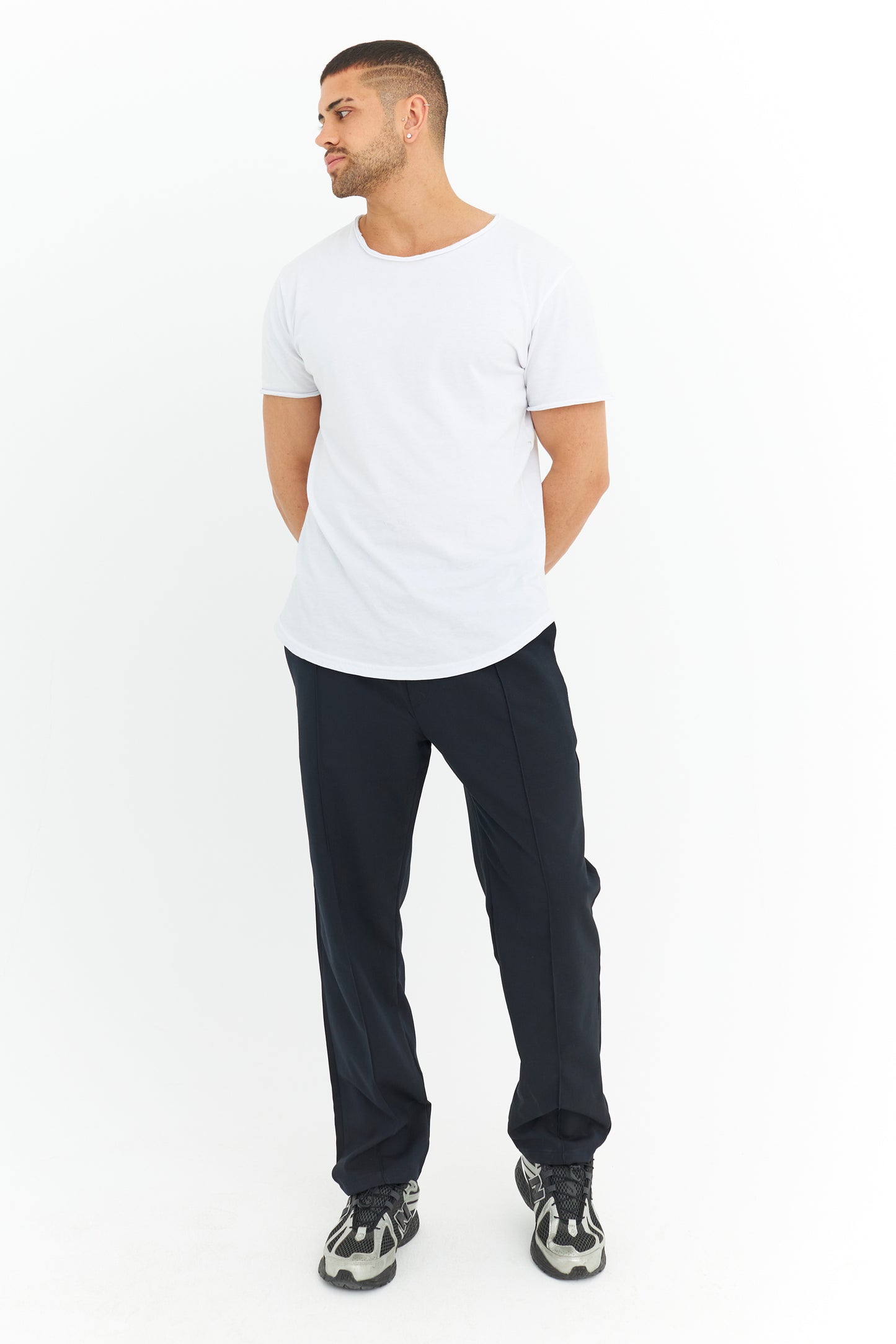 Biye Detay Regular Fit Basic Kumaş Pantolon