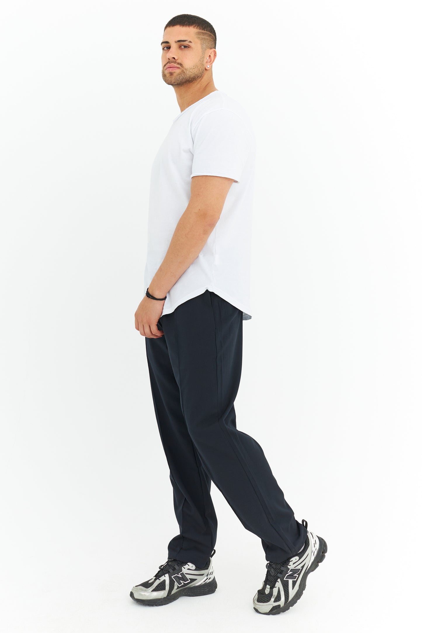 Biye Detay Regular Fit Basic Kumaş Pantolon