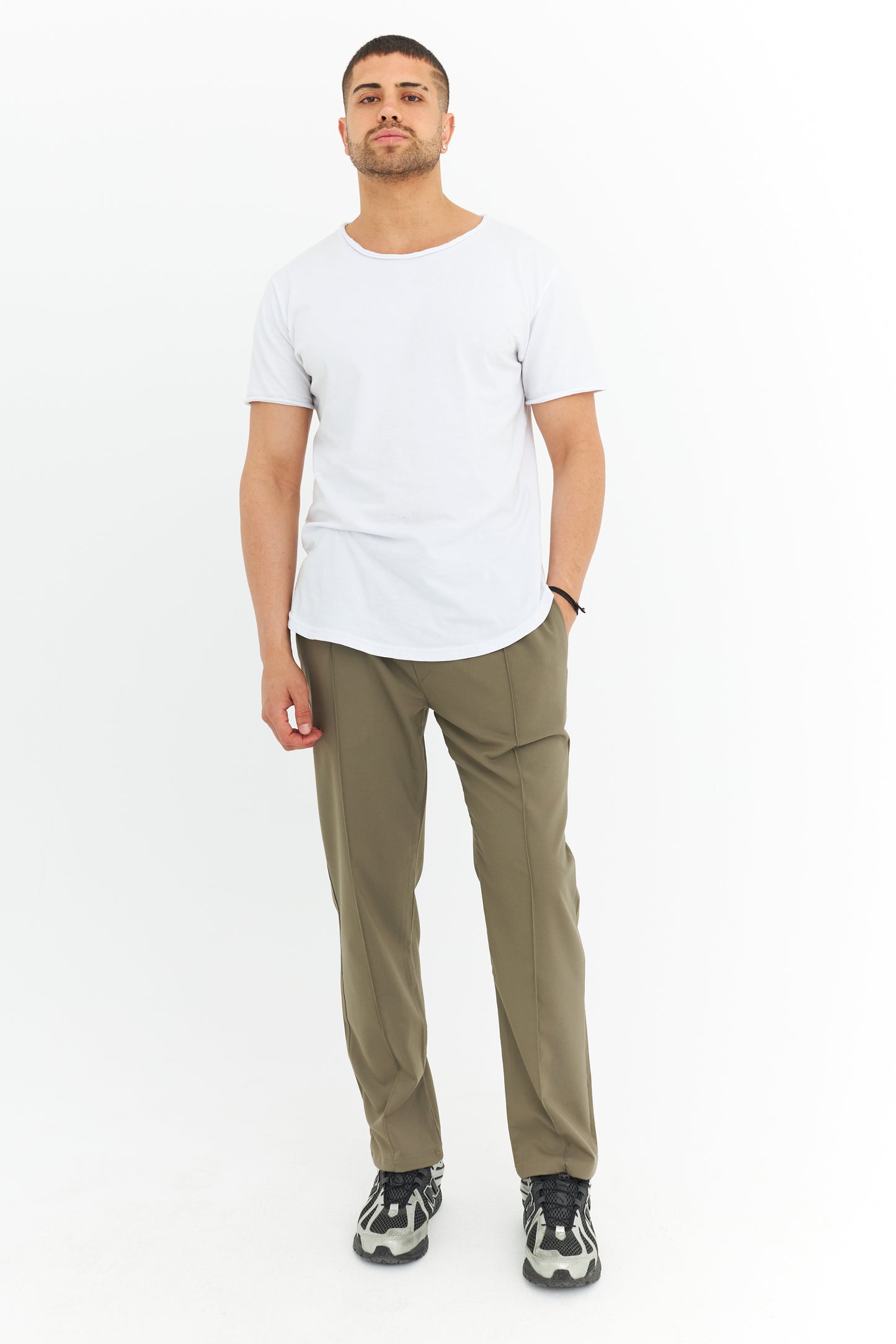 Biye Detay Regular Fit Basic Kumaş Pantolon