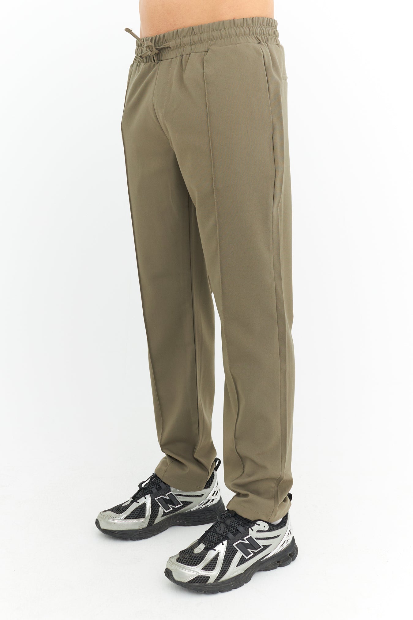 Biye Detay Regular Fit Basic Kumaş Pantolon