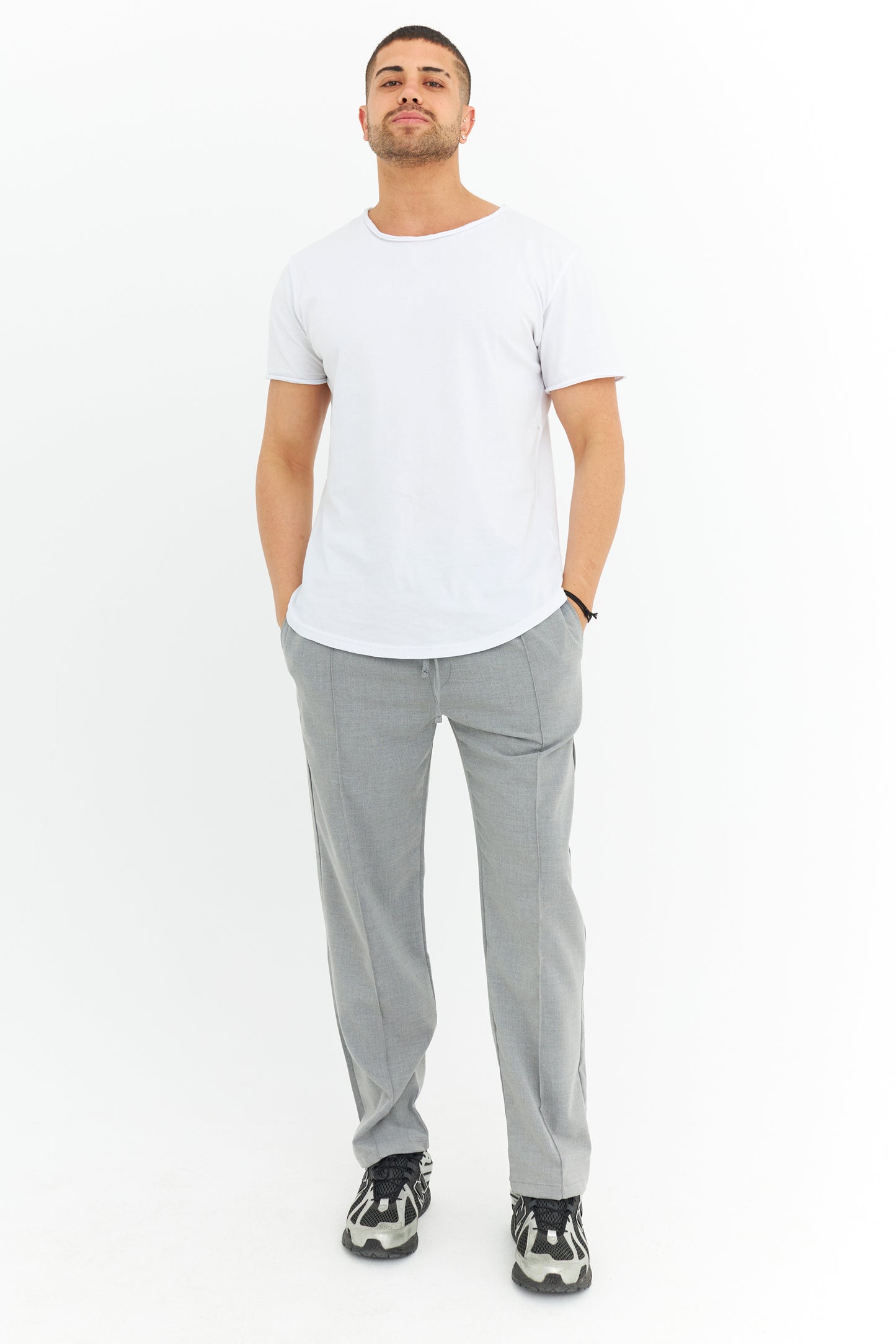 Biye Detay Regular Fit Basic Kumaş Pantolon