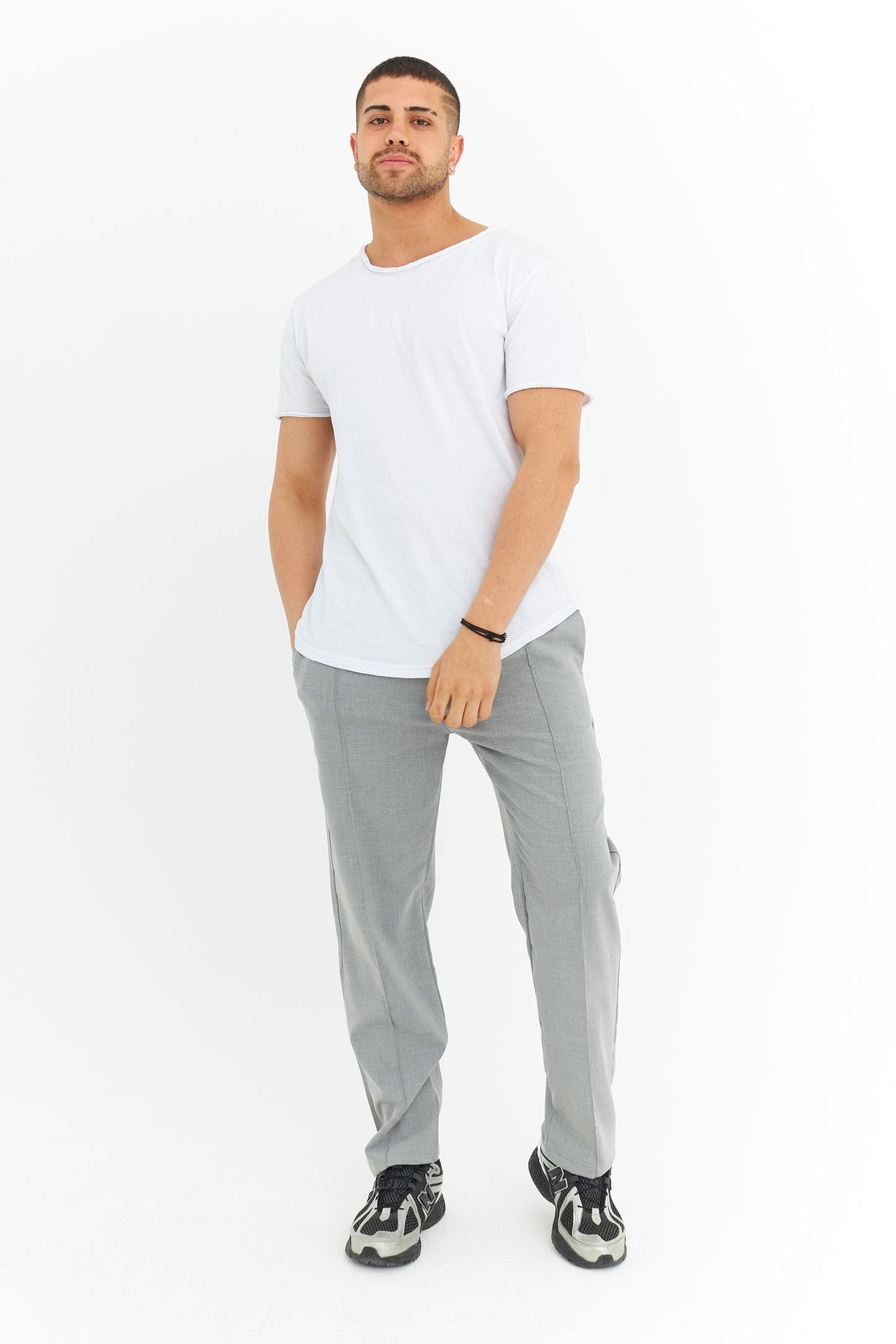 Biye Detay Regular Fit Basic Kumaş Pantolon