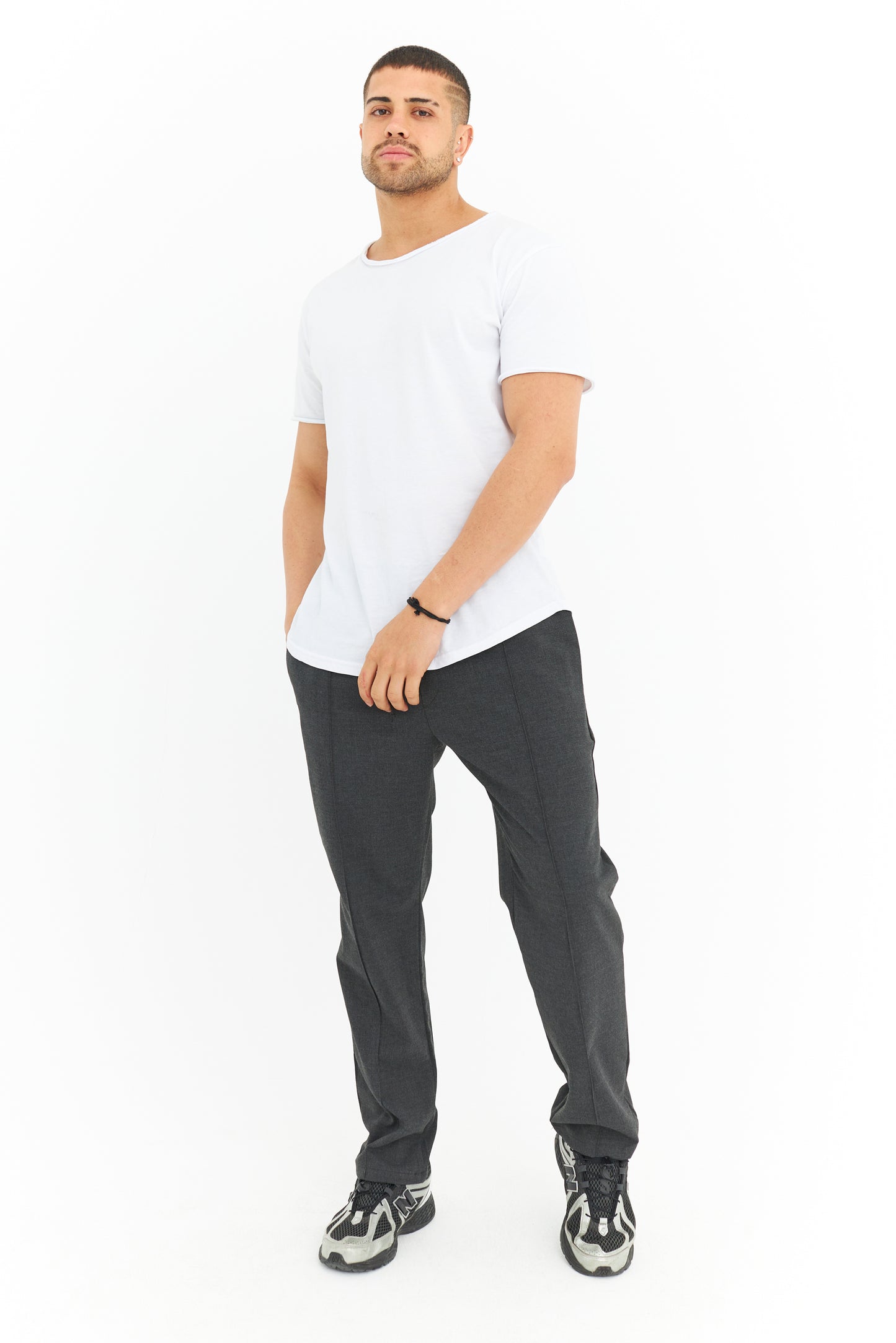 Biye Detay Regular Fit Basic Kumaş Pantolon