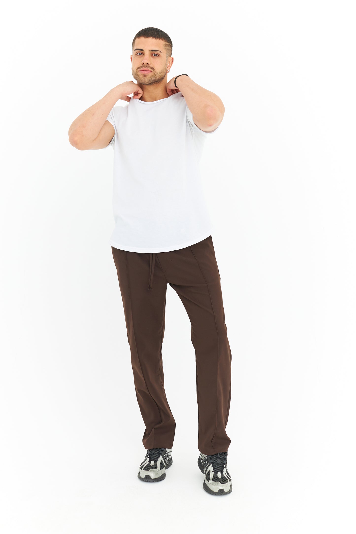 Biye Detay Regular Fit Basic Kumaş Pantolon