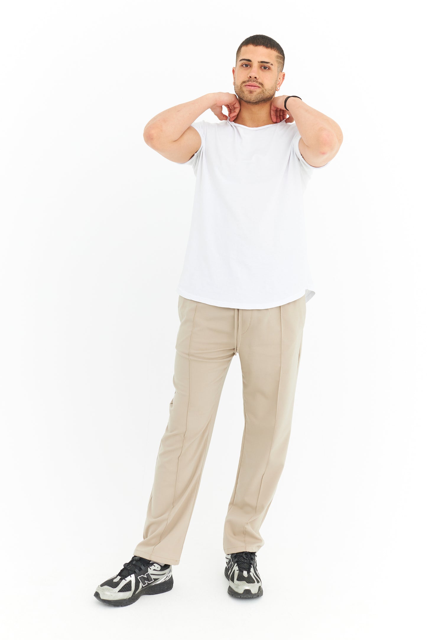 Biye Detay Regular Fit Basic Kumaş Pantolon