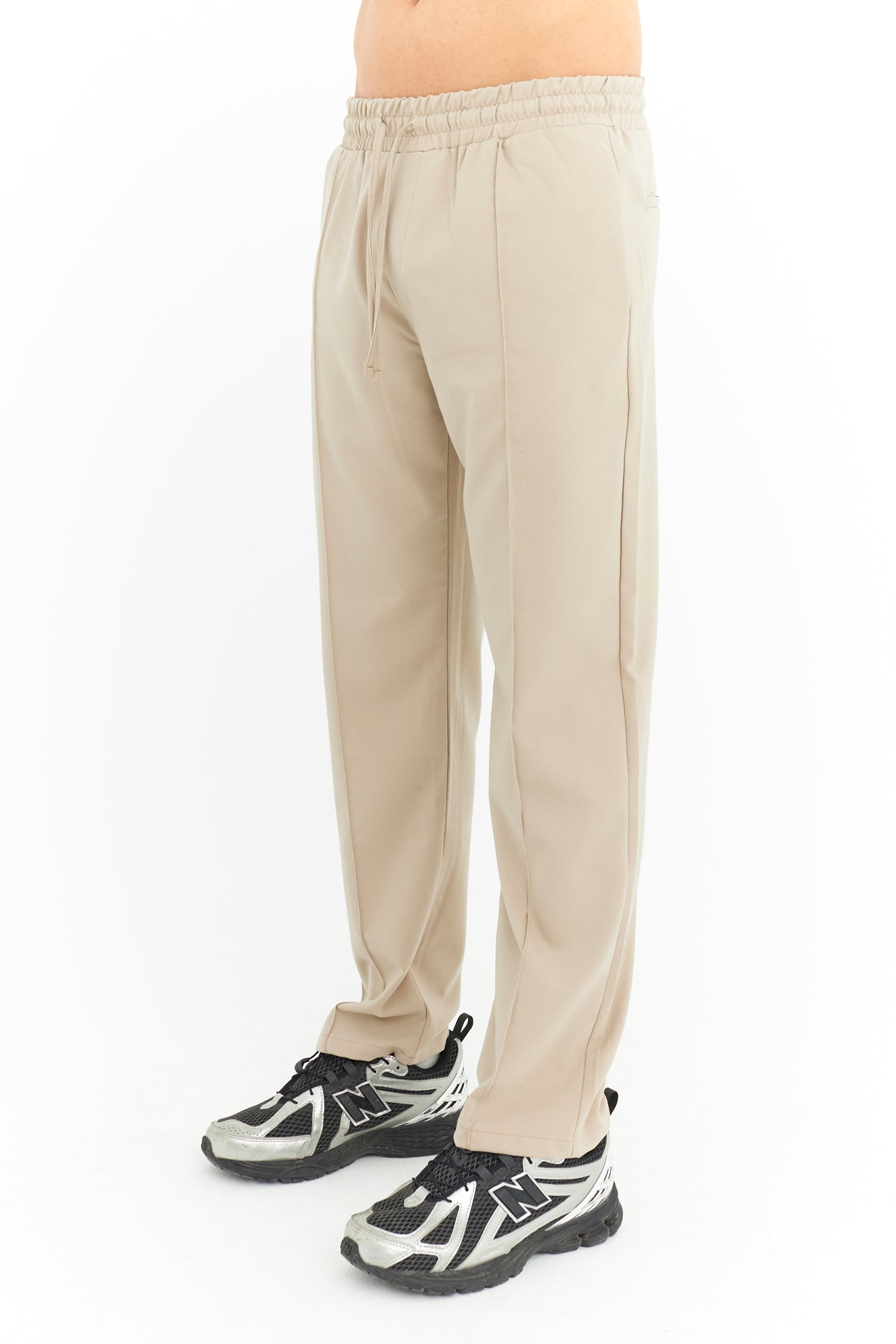 Biye Detay Regular Fit Basic Kumaş Pantolon